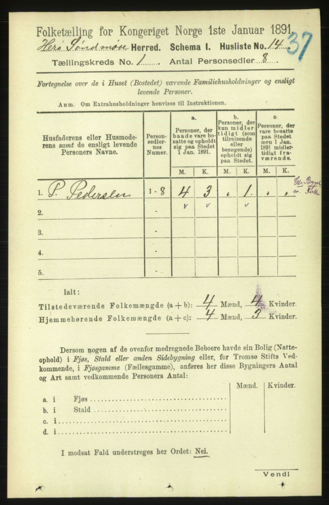 RA, Folketelling 1891 for 1515 Herøy herred, 1891, s. 42