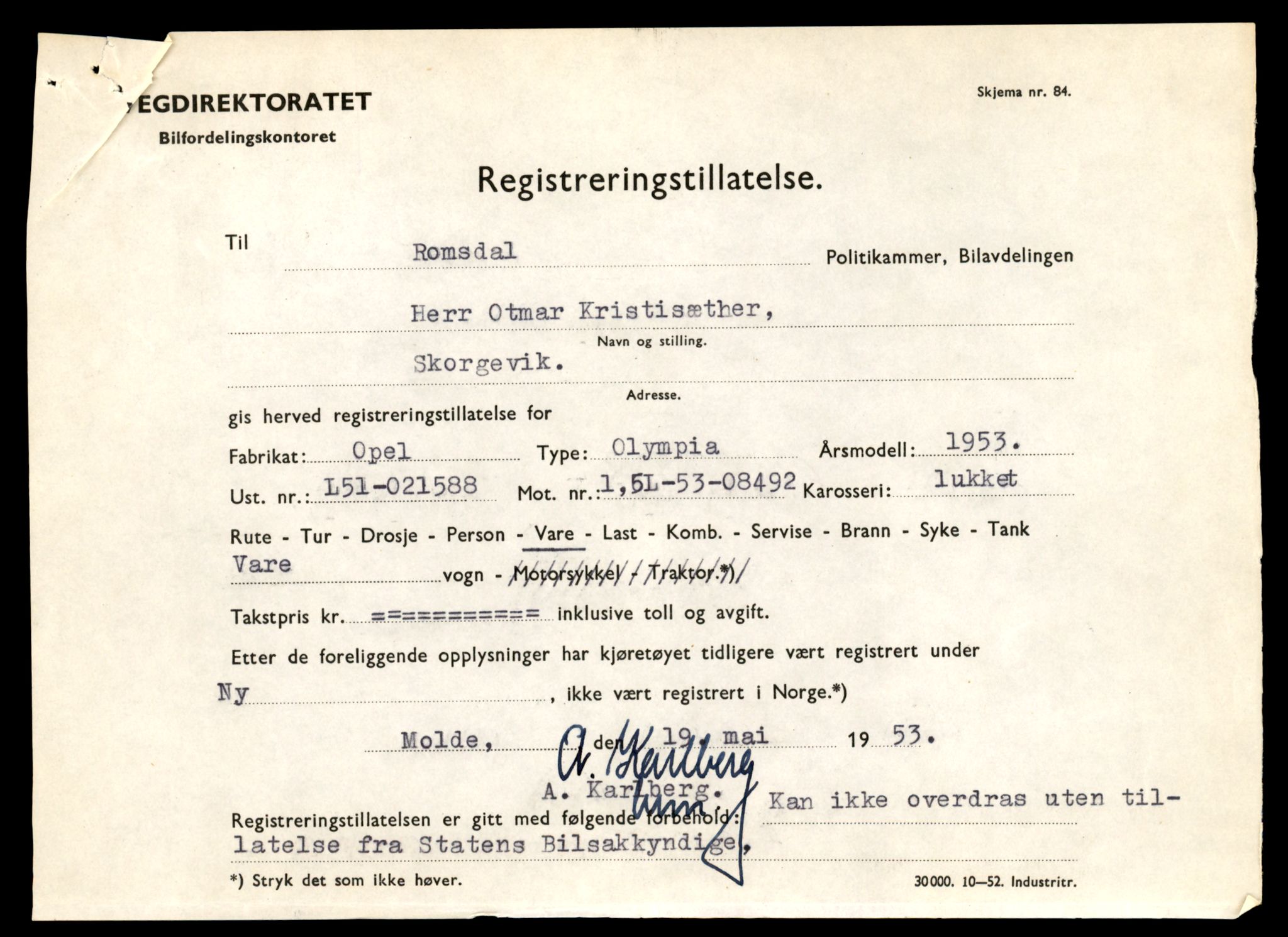 Møre og Romsdal vegkontor - Ålesund trafikkstasjon, AV/SAT-A-4099/F/Fe/L0045: Registreringskort for kjøretøy T 14320 - T 14444, 1927-1998, s. 2757