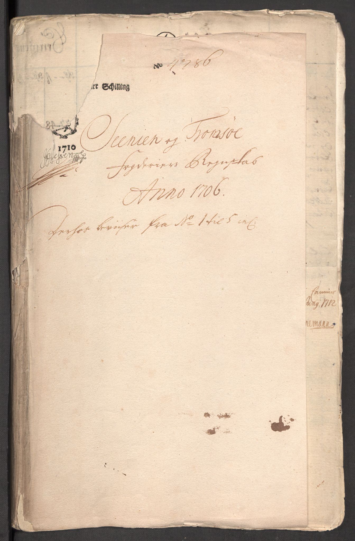 Rentekammeret inntil 1814, Reviderte regnskaper, Fogderegnskap, AV/RA-EA-4092/R68/L4756: Fogderegnskap Senja og Troms, 1705-1707, s. 82