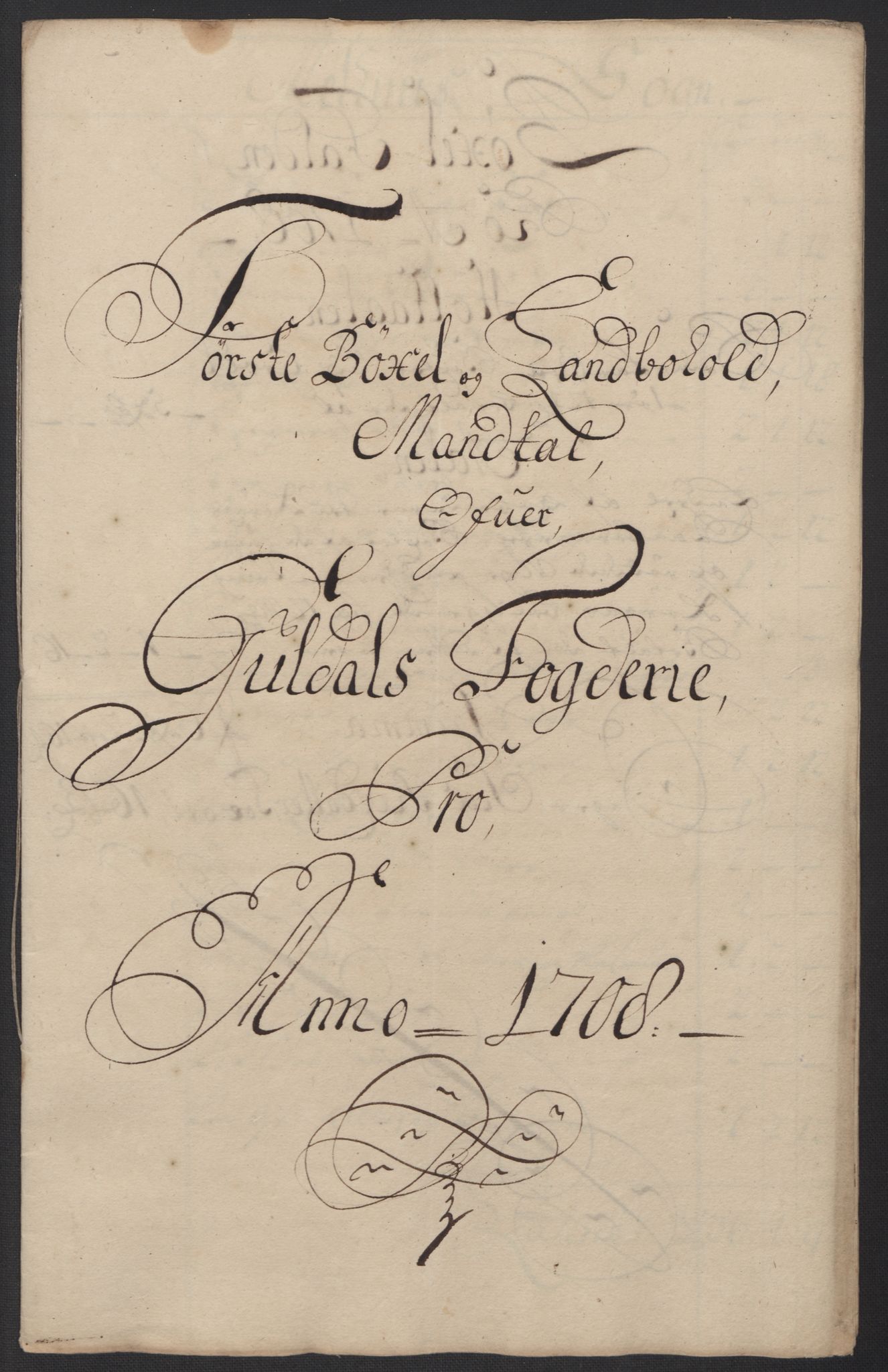Rentekammeret inntil 1814, Reviderte regnskaper, Fogderegnskap, RA/EA-4092/R60/L3958: Fogderegnskap Orkdal og Gauldal, 1708, s. 291