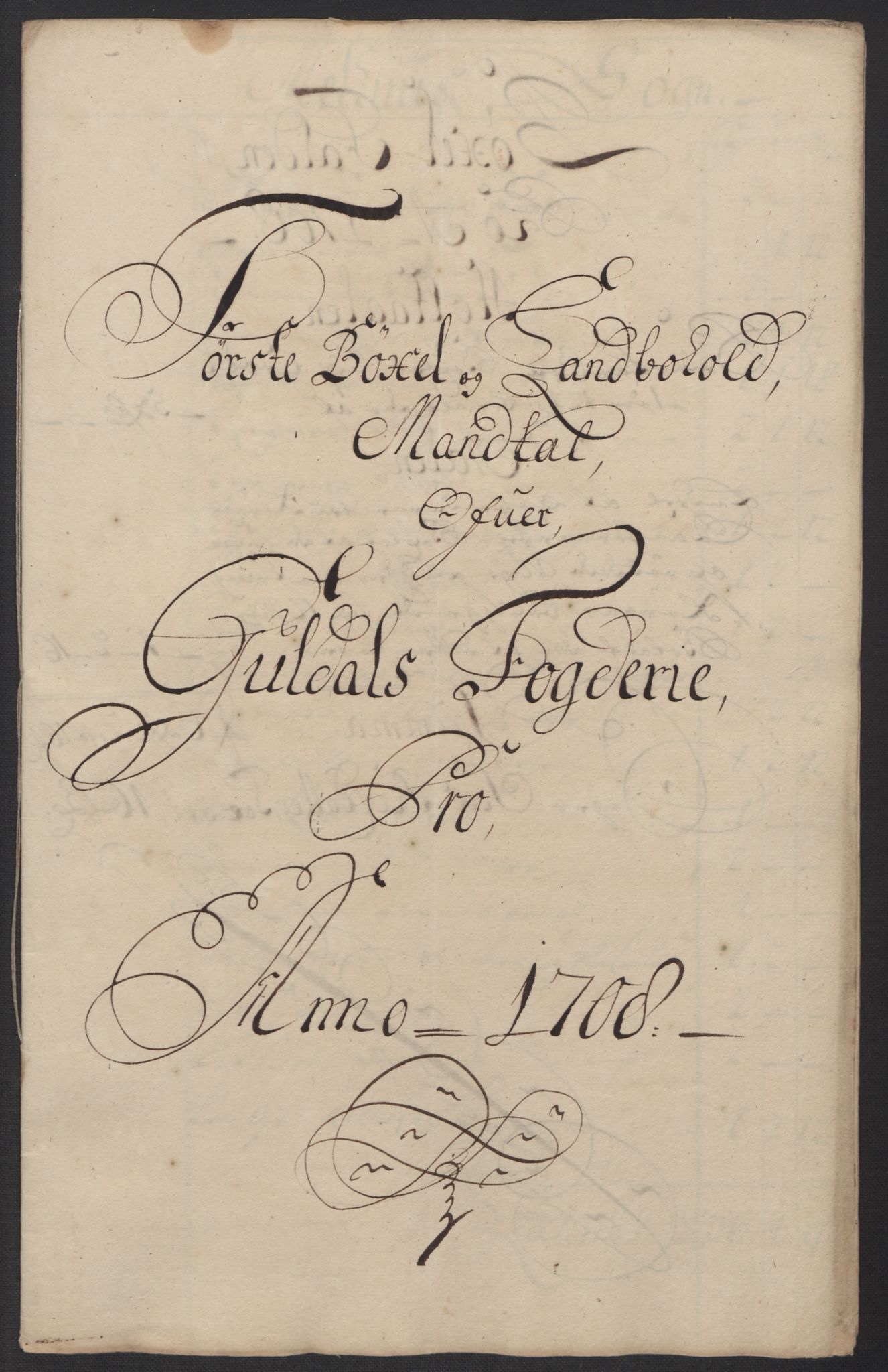Rentekammeret inntil 1814, Reviderte regnskaper, Fogderegnskap, AV/RA-EA-4092/R60/L3958: Fogderegnskap Orkdal og Gauldal, 1708, s. 291