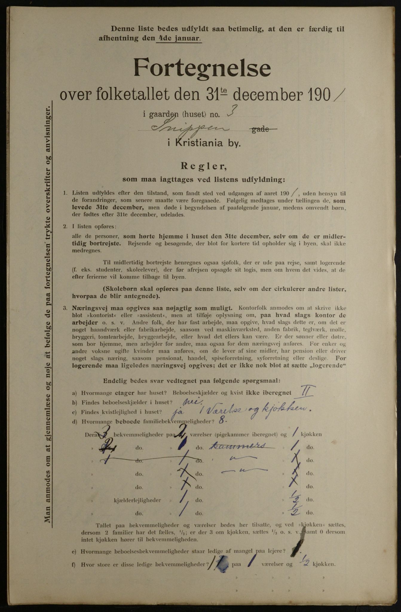 OBA, Kommunal folketelling 31.12.1901 for Kristiania kjøpstad, 1901, s. 15104