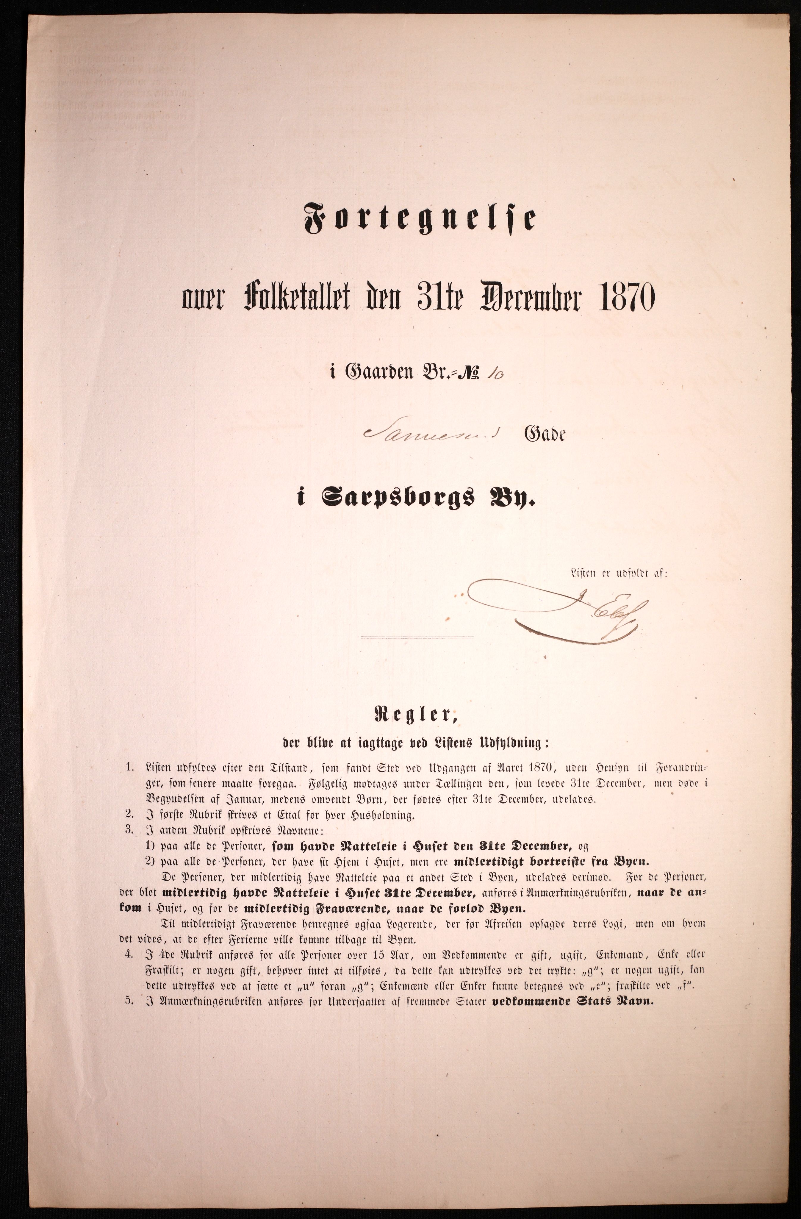 RA, Folketelling 1870 for 0102 Sarpsborg kjøpstad, 1870, s. 395