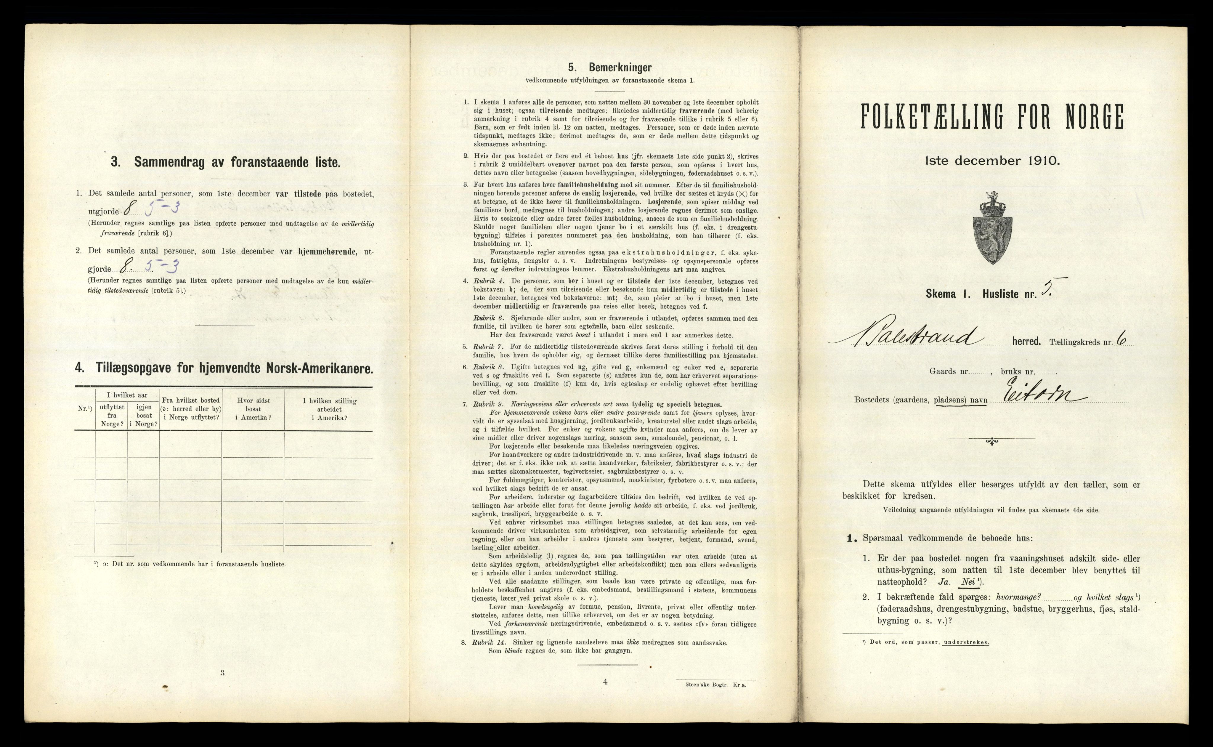 RA, Folketelling 1910 for 1418 Balestrand herred, 1910, s. 458