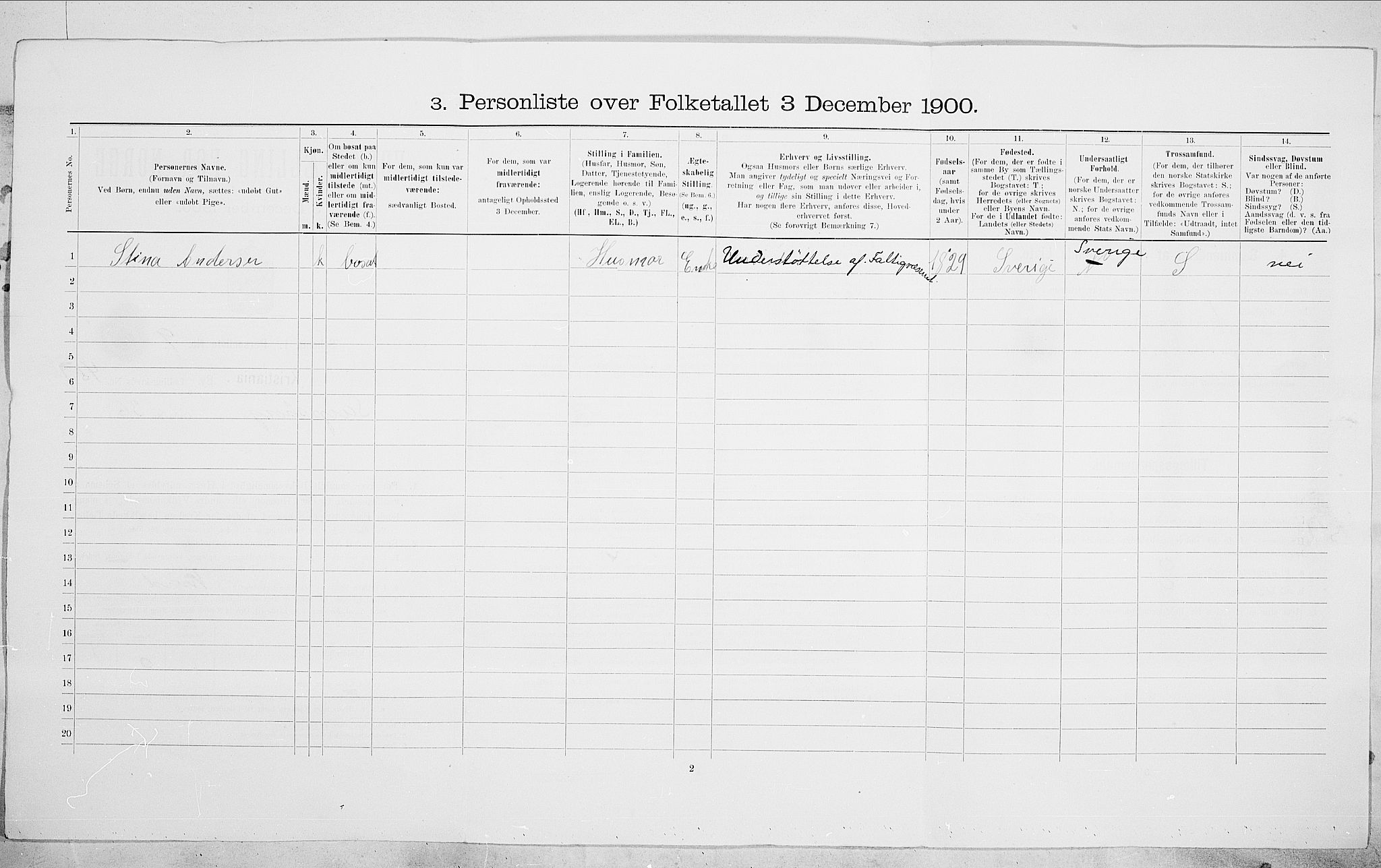 SAO, Folketelling 1900 for 0301 Kristiania kjøpstad, 1900, s. 79346