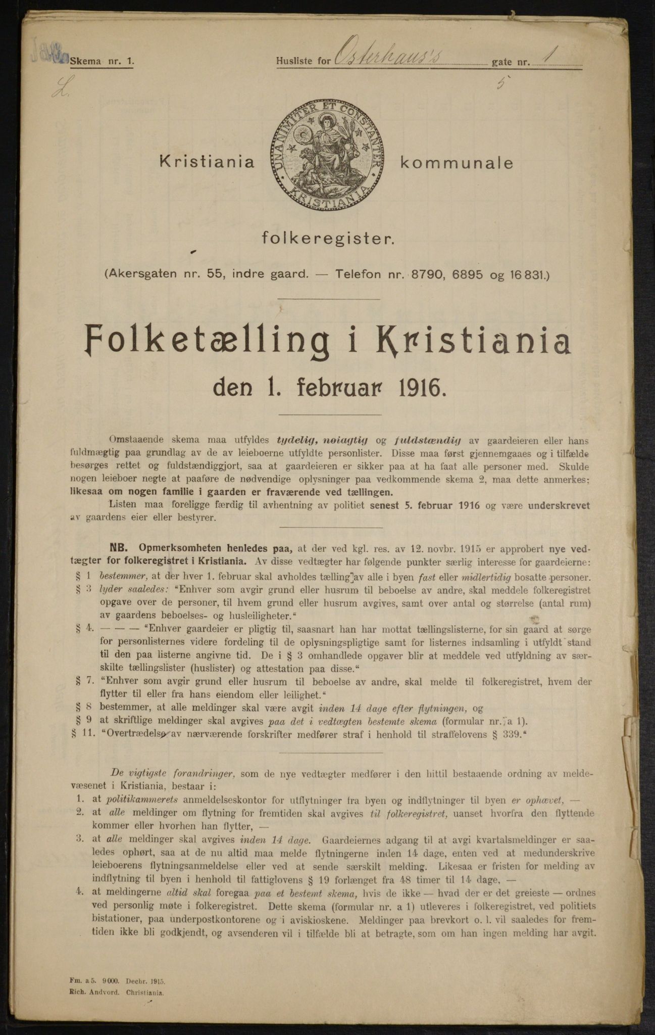 OBA, Kommunal folketelling 1.2.1916 for Kristiania, 1916, s. 79308