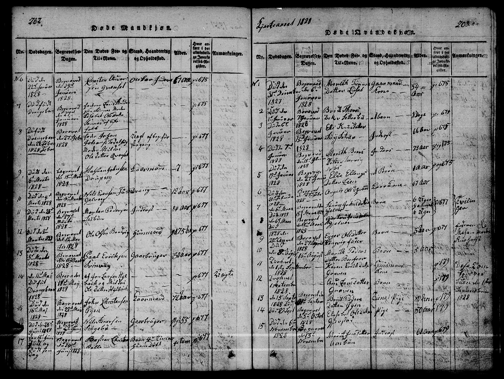 Ministerialprotokoller, klokkerbøker og fødselsregistre - Møre og Romsdal, AV/SAT-A-1454/592/L1031: Klokkerbok nr. 592C01, 1820-1833, s. 202-203