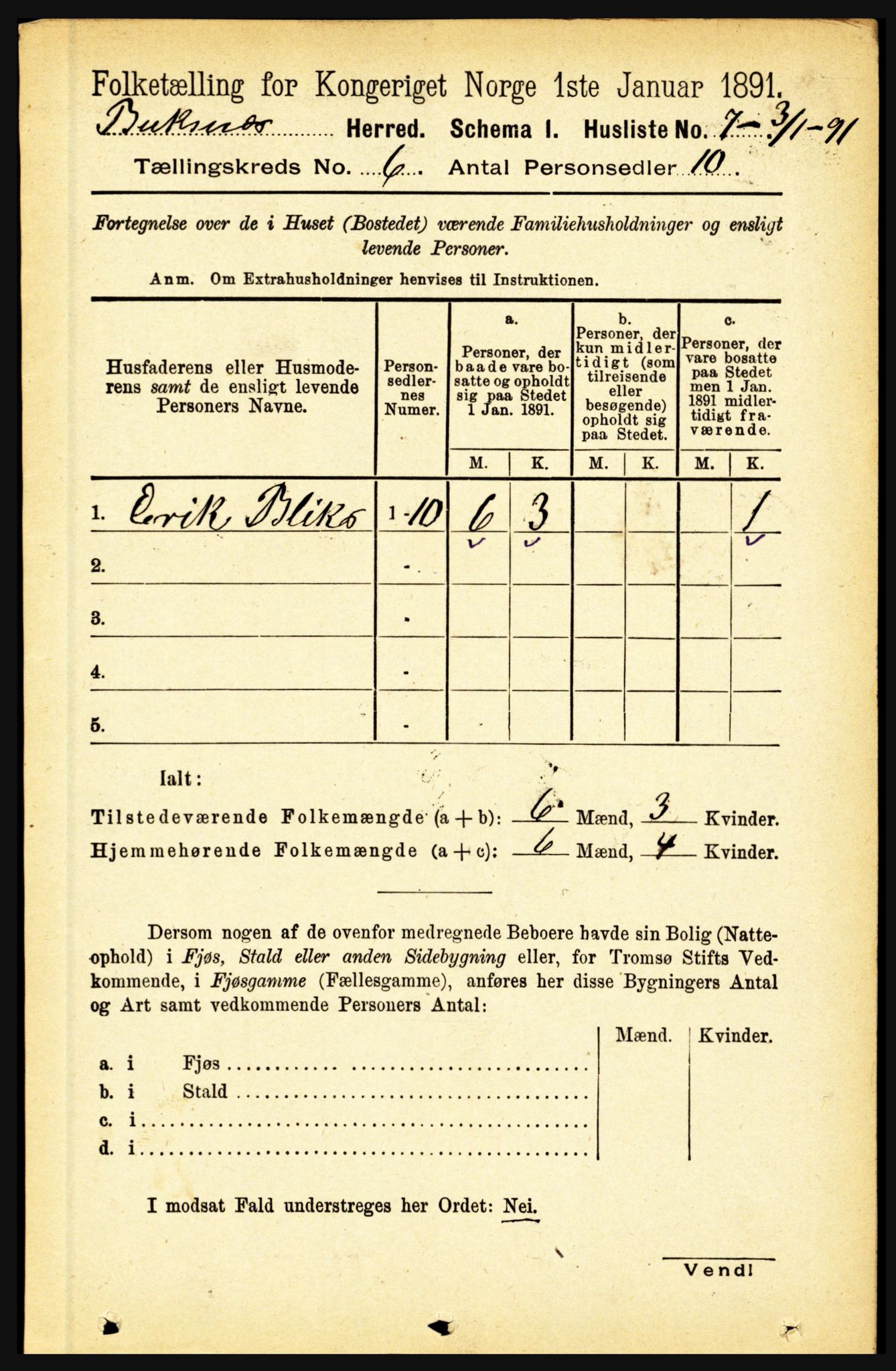 RA, Folketelling 1891 for 1860 Buksnes herred, 1891, s. 4469