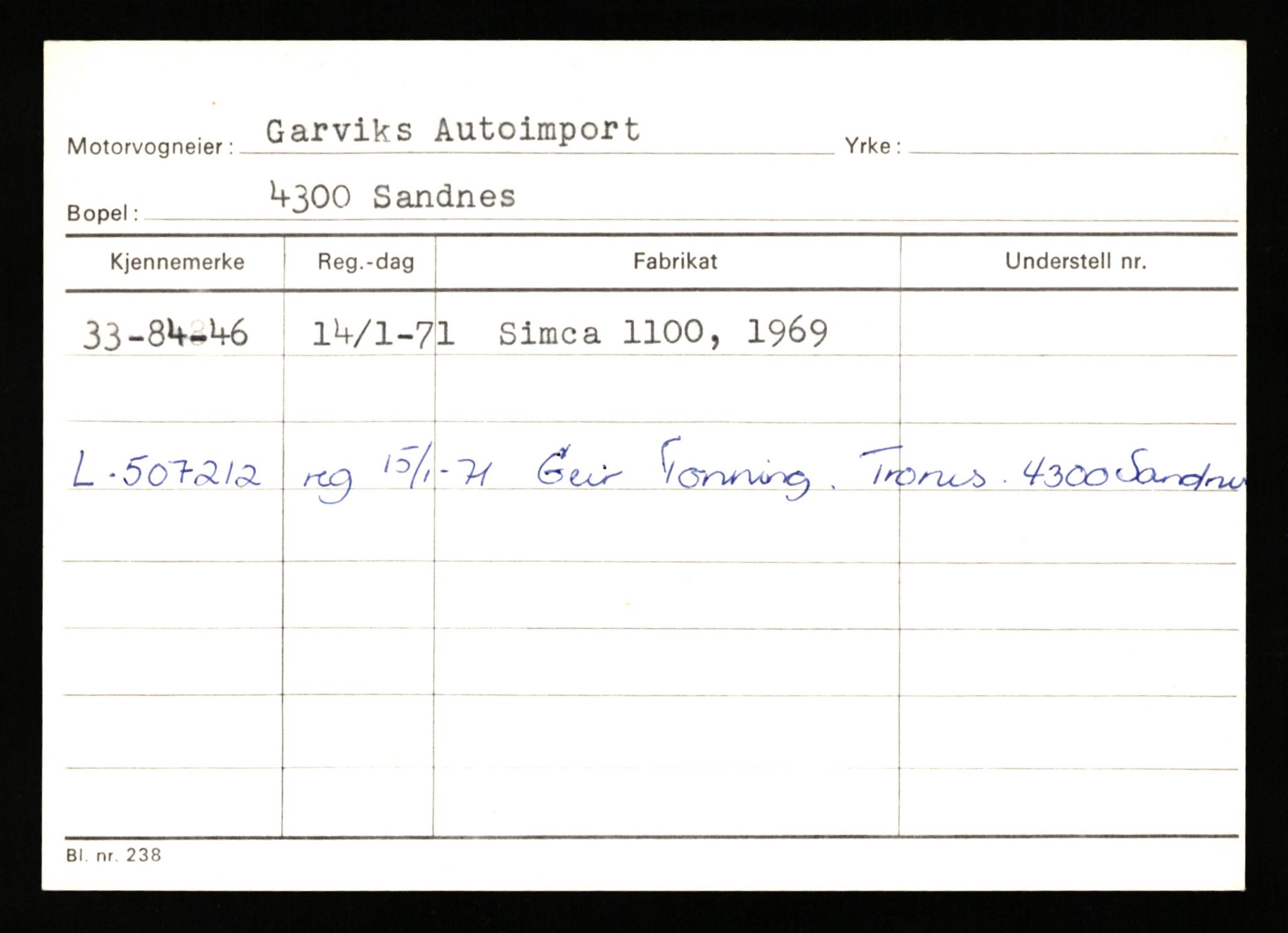 Stavanger trafikkstasjon, AV/SAST-A-101942/0/G/L0011: Registreringsnummer: 240000 - 363477, 1930-1971, s. 2689