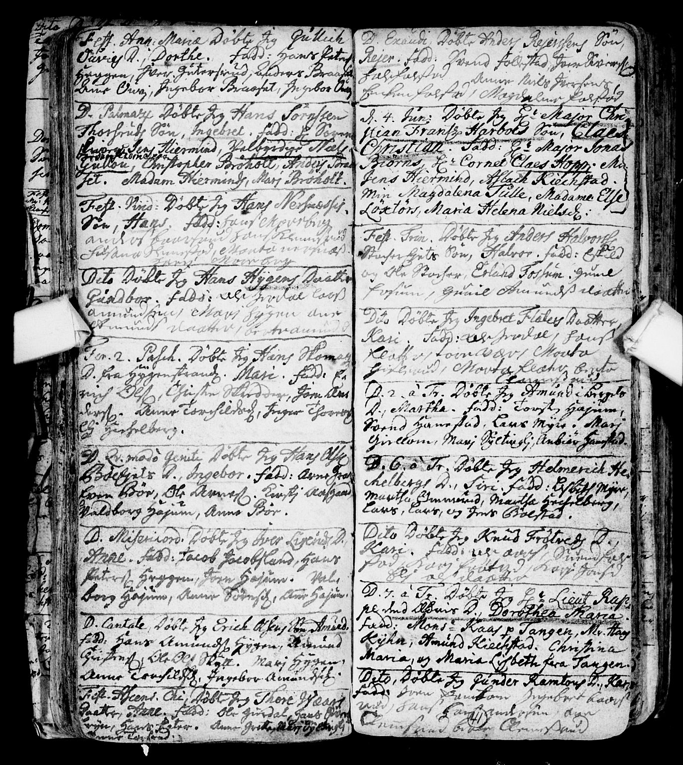 Røyken kirkebøker, AV/SAKO-A-241/F/Fa/L0001: Ministerialbok nr. 1, 1701-1730, s. 41