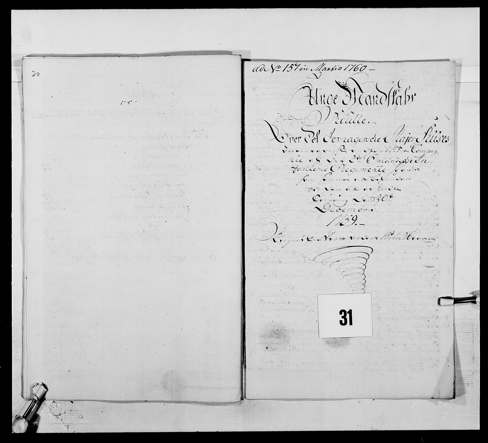 Kommanderende general (KG I) med Det norske krigsdirektorium, AV/RA-EA-5419/E/Ea/L0506: 2. Opplandske regiment, 1756-1765, s. 281