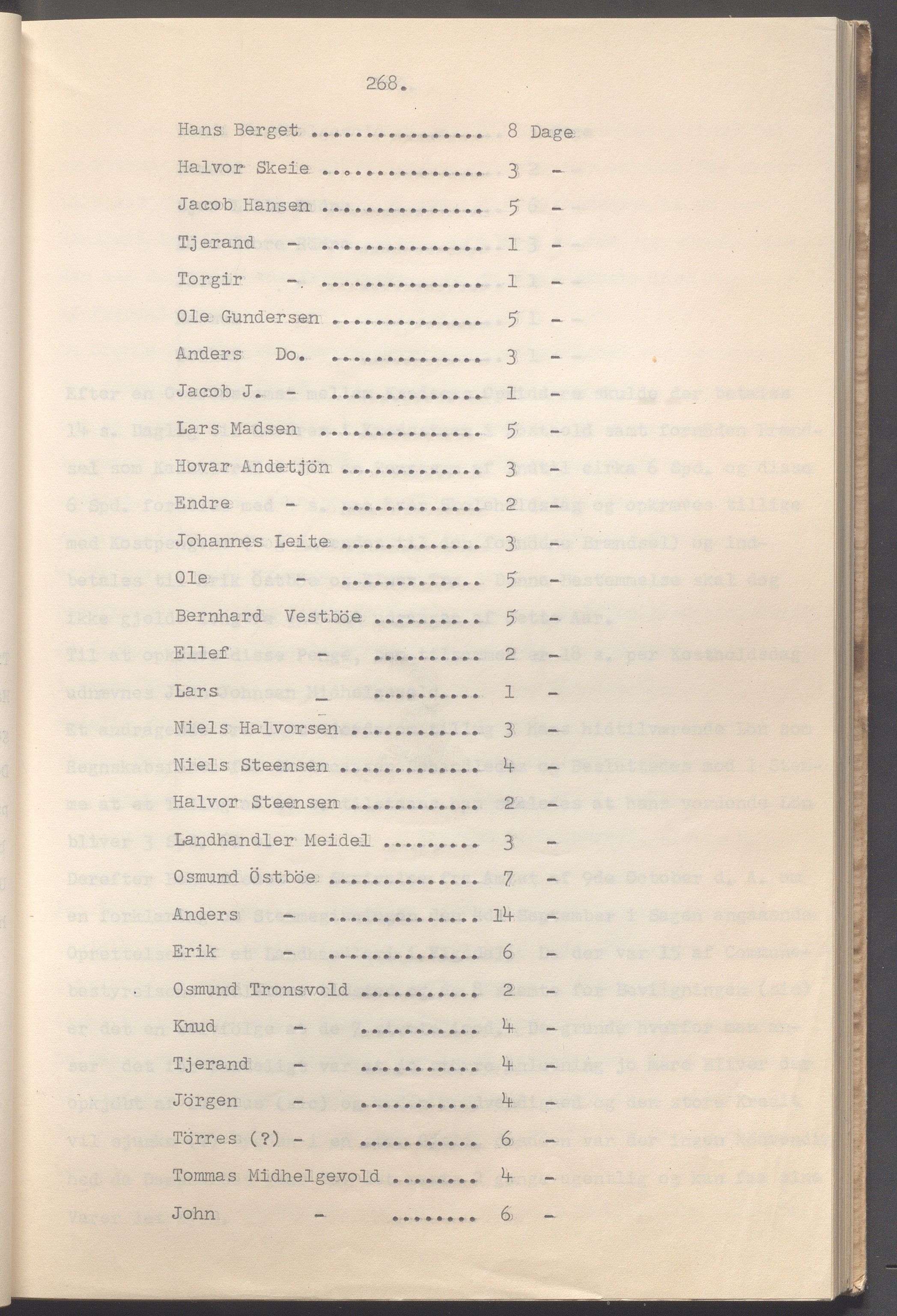 Vikedal kommune - Formannskapet, IKAR/K-100598/A/Ac/L0002: Avskrift av møtebok, 1862-1874, s. 268