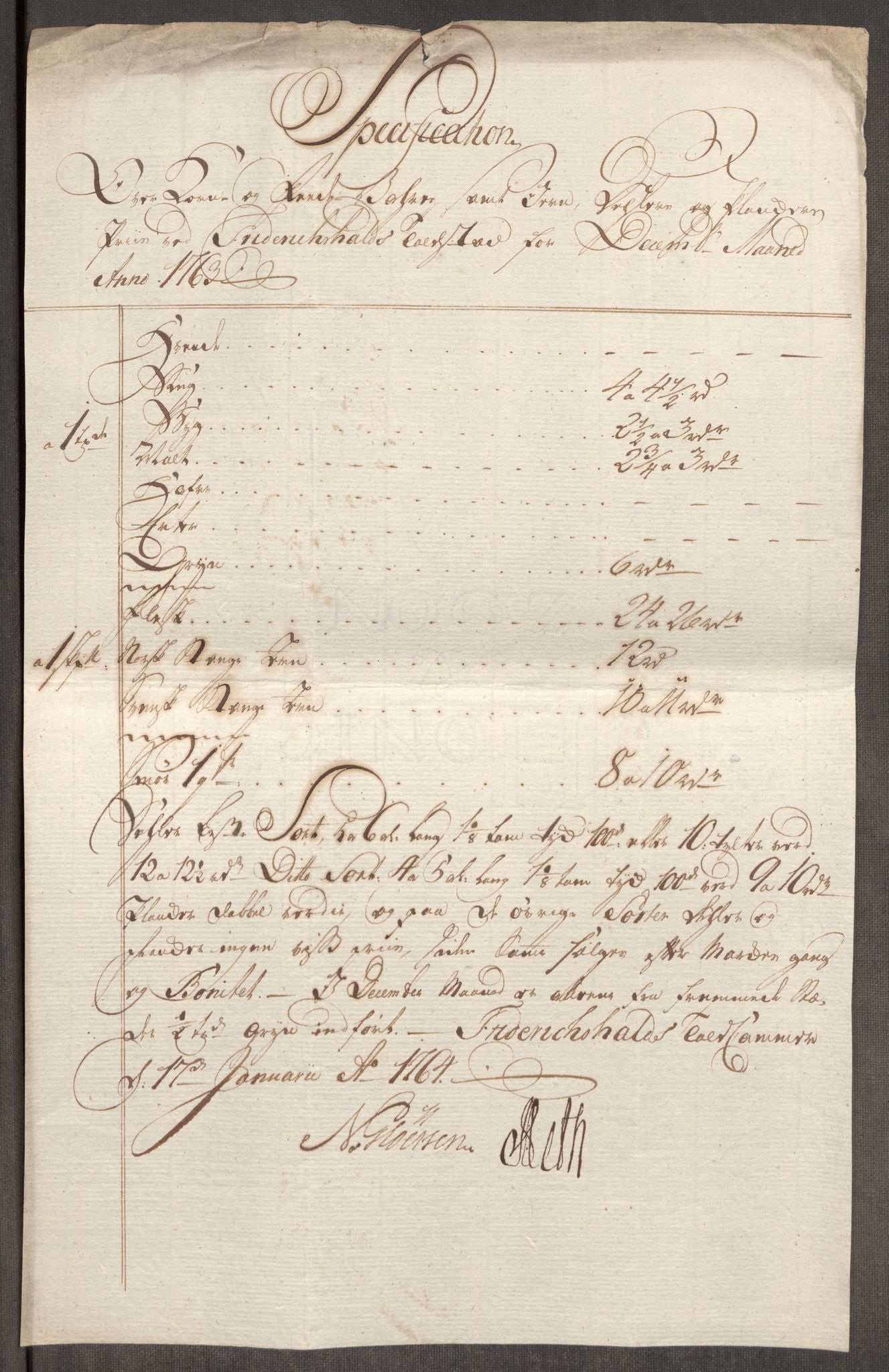 Rentekammeret inntil 1814, Realistisk ordnet avdeling, RA/EA-4070/Oe/L0007: [Ø1]: Priskuranter, 1761-1763, s. 554