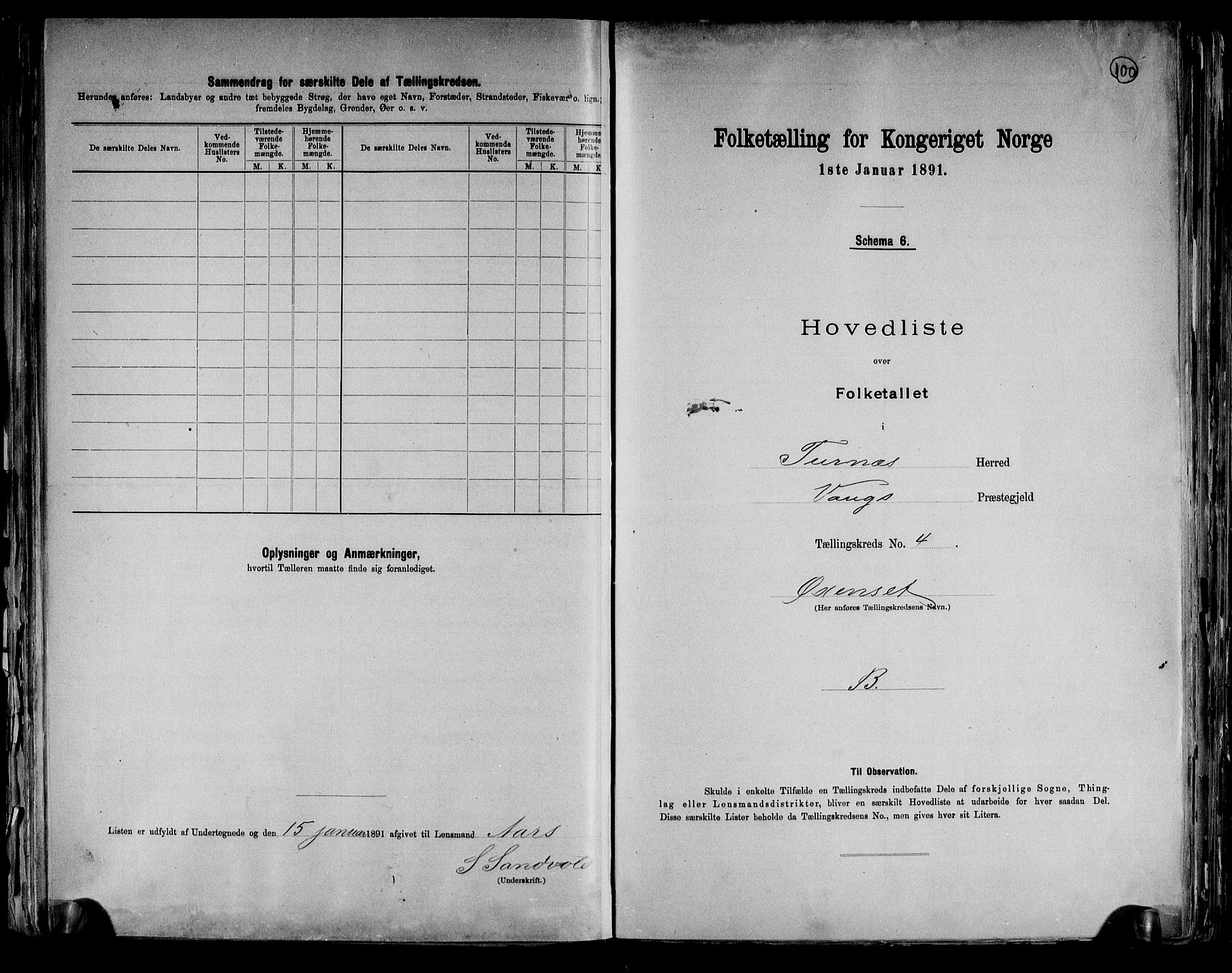 RA, Folketelling 1891 for 0413 Furnes herred, 1891, s. 16