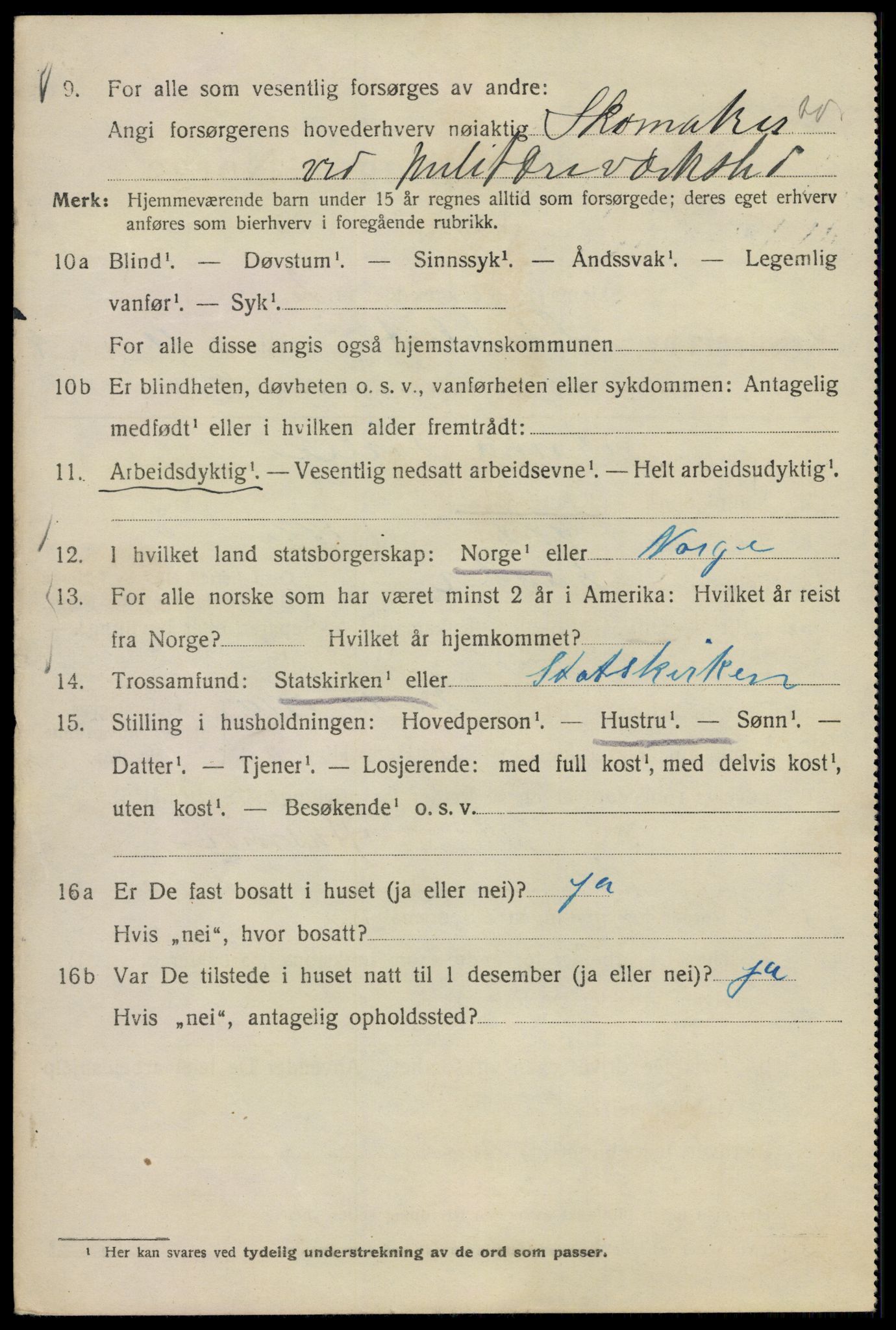 SAO, Folketelling 1920 for 0301 Kristiania kjøpstad, 1920, s. 505478