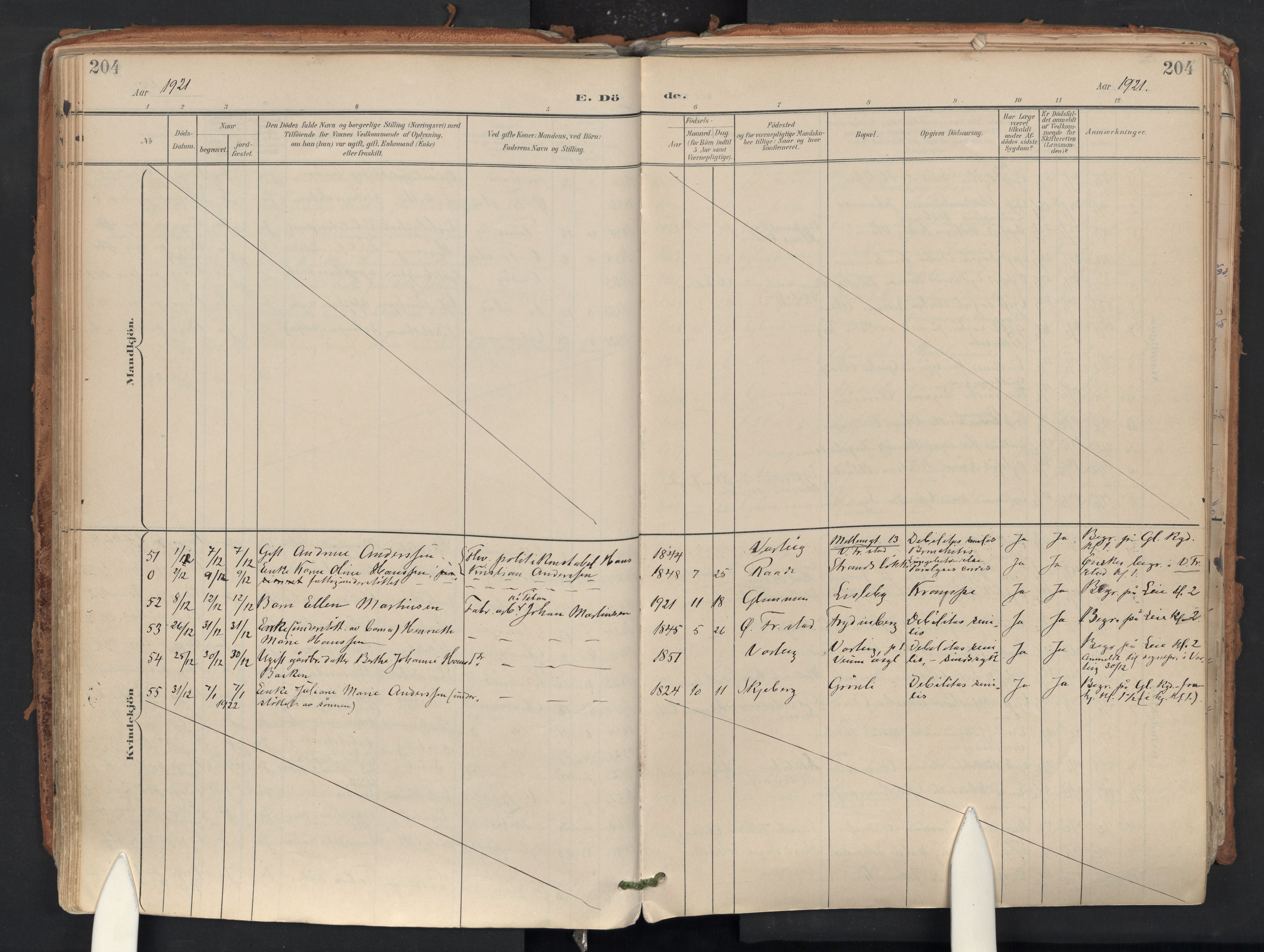 Glemmen prestekontor Kirkebøker, AV/SAO-A-10908/F/Fa/L0015: Ministerialbok nr. 15, 1900-1956, s. 204