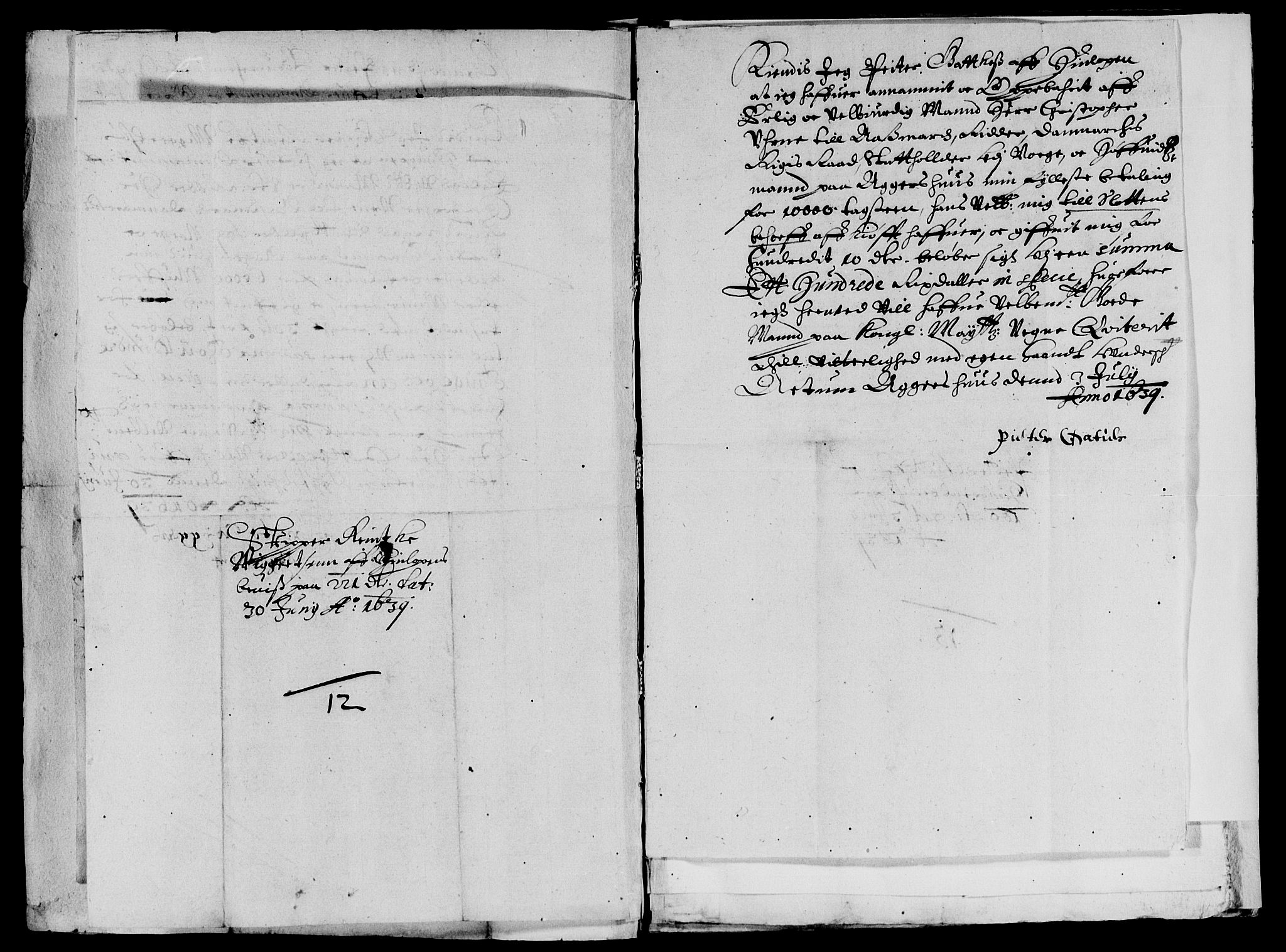 Rentekammeret inntil 1814, Reviderte regnskaper, Lensregnskaper, AV/RA-EA-5023/R/Rb/Rba/L0148: Akershus len, 1639-1640