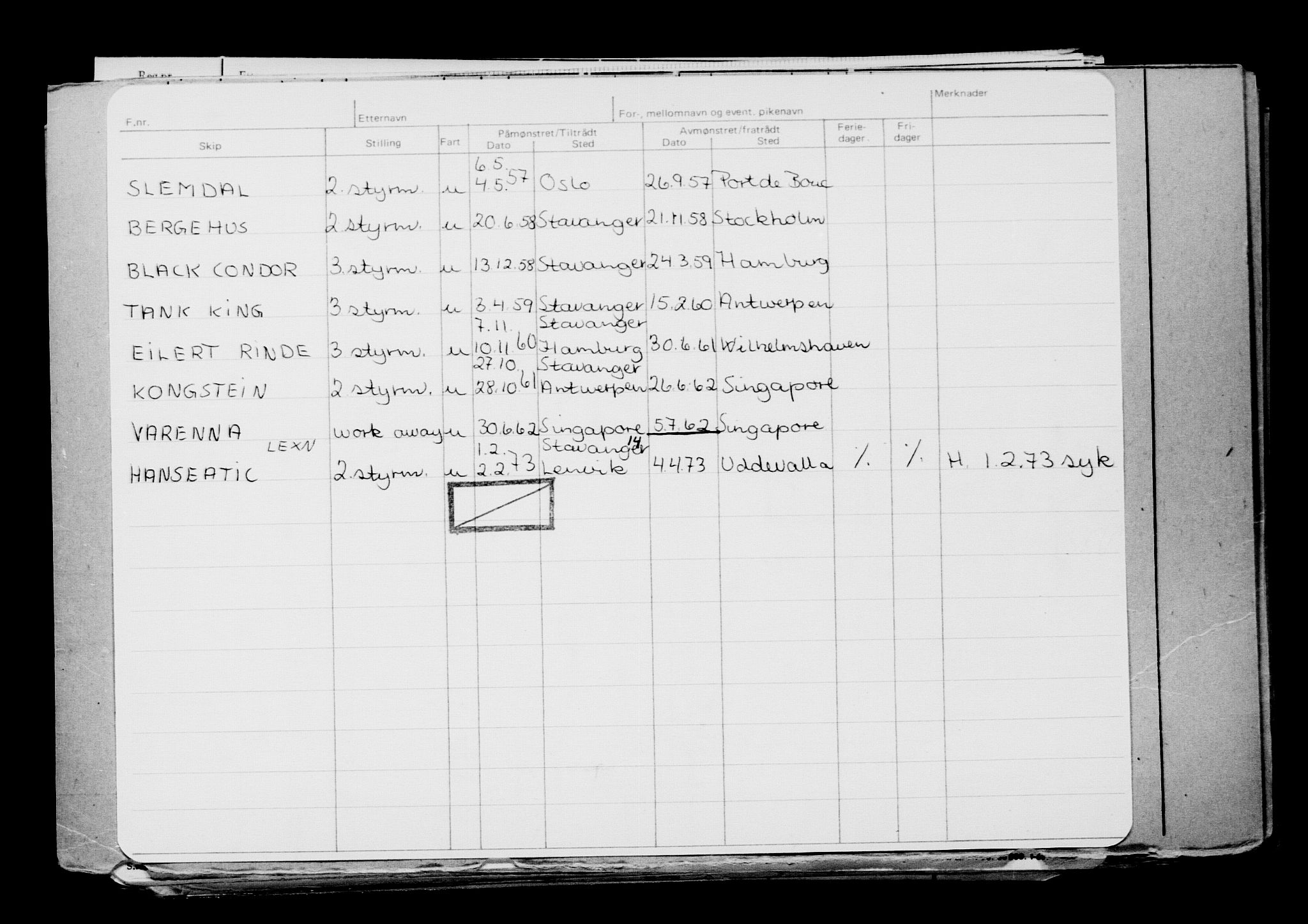 Direktoratet for sjømenn, AV/RA-S-3545/G/Gb/L0167: Hovedkort, 1919, s. 423