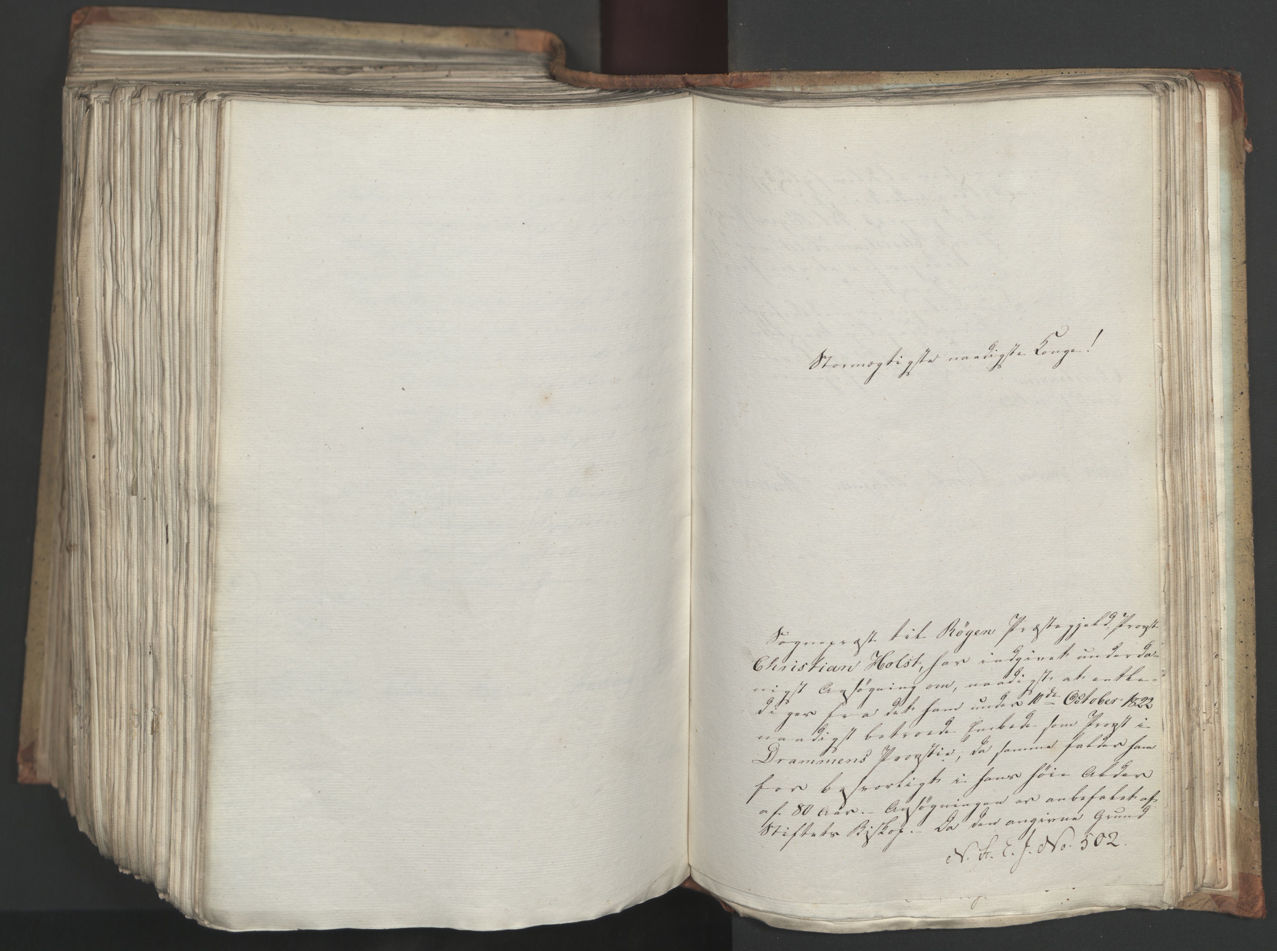 Statsrådsavdelingen i Stockholm, AV/RA-S-1003/D/Da/L0034: Regjeringsinnstillinger nr. 275-540, 1823, s. 614