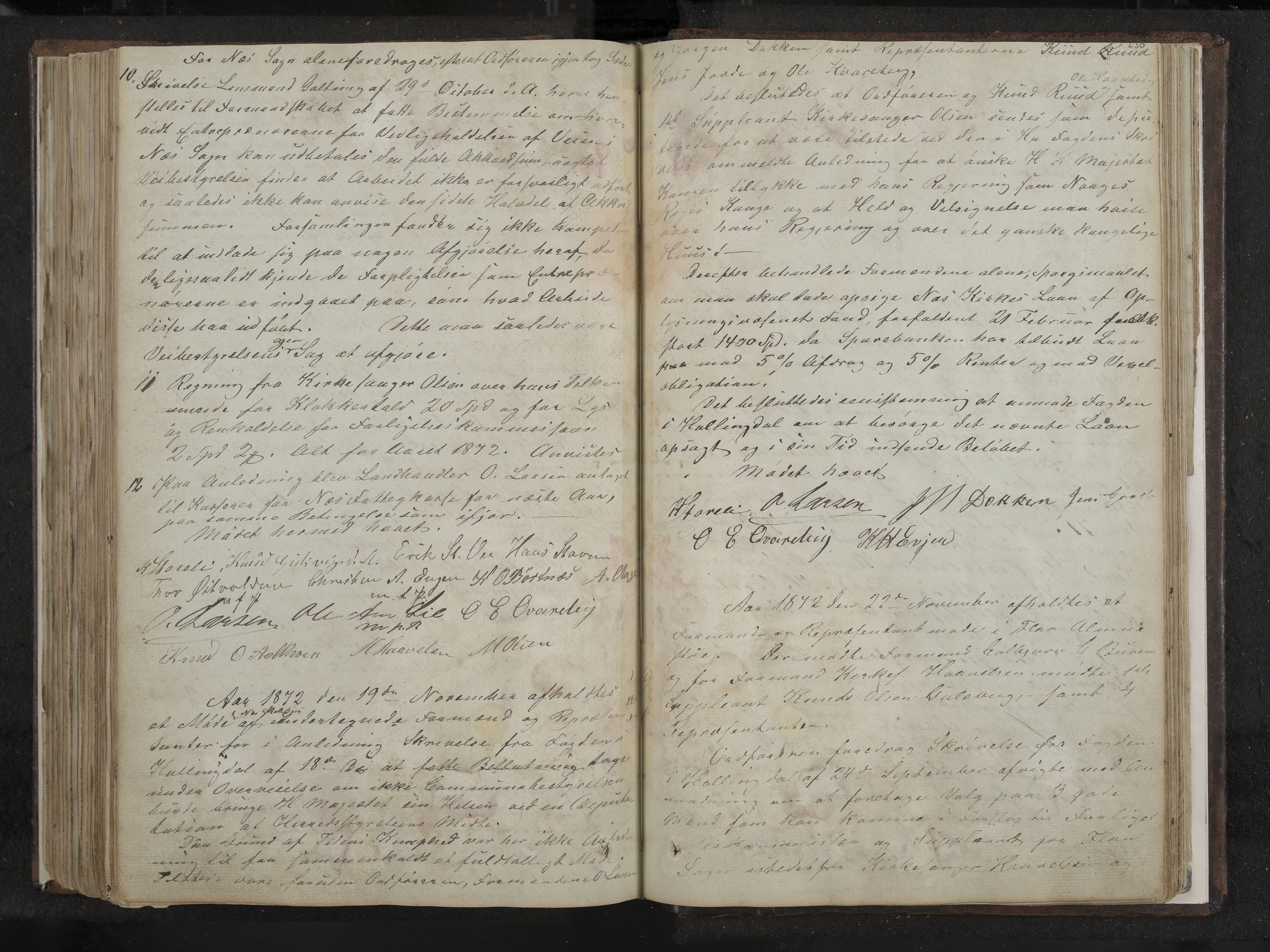 Nes formannskap og sentraladministrasjon, IKAK/0616021-1/A/Aa/L0001: Møtebok med register, 1838-1875, s. 230