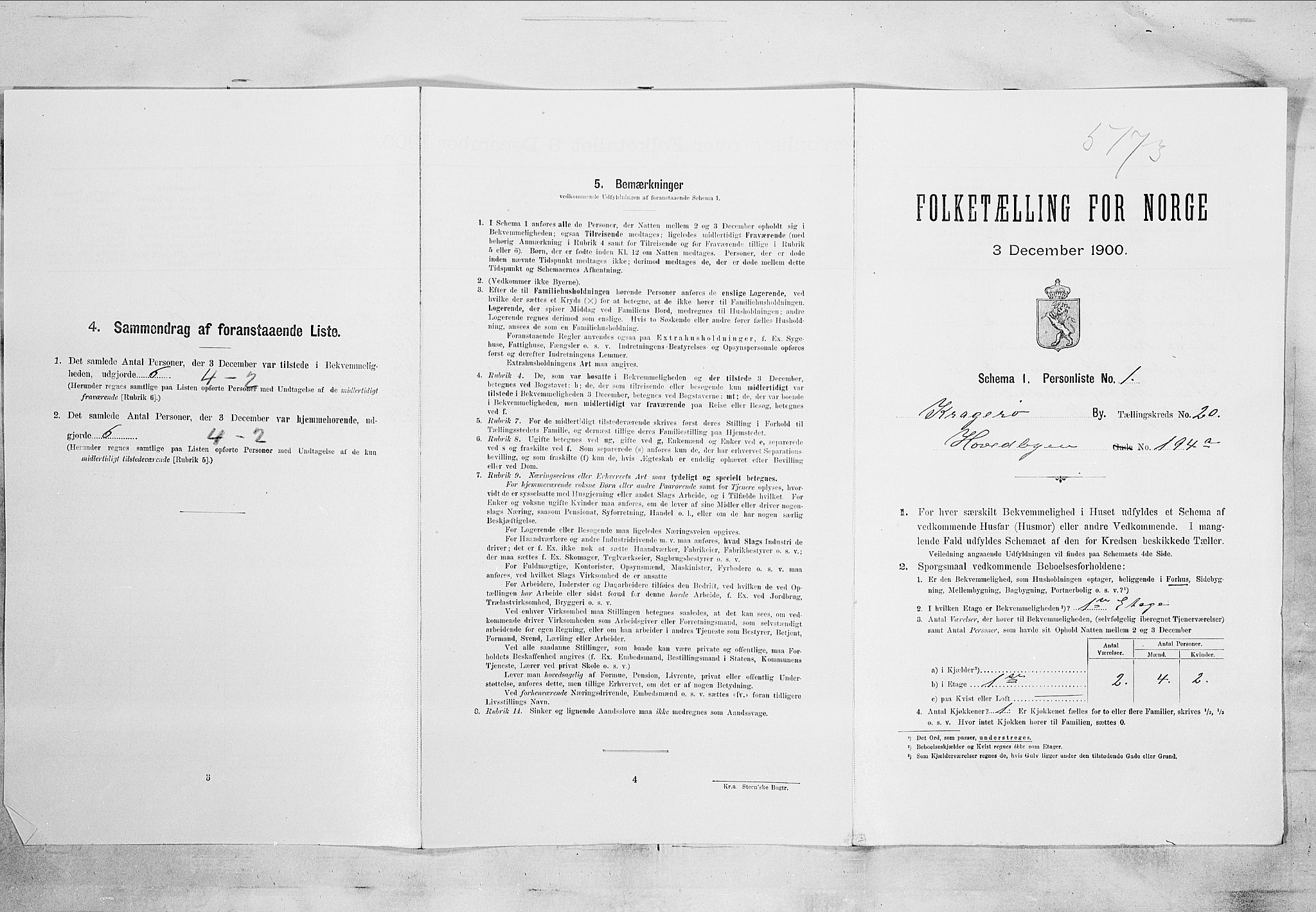 SAKO, Folketelling 1900 for 0801 Kragerø kjøpstad, 1900, s. 2314