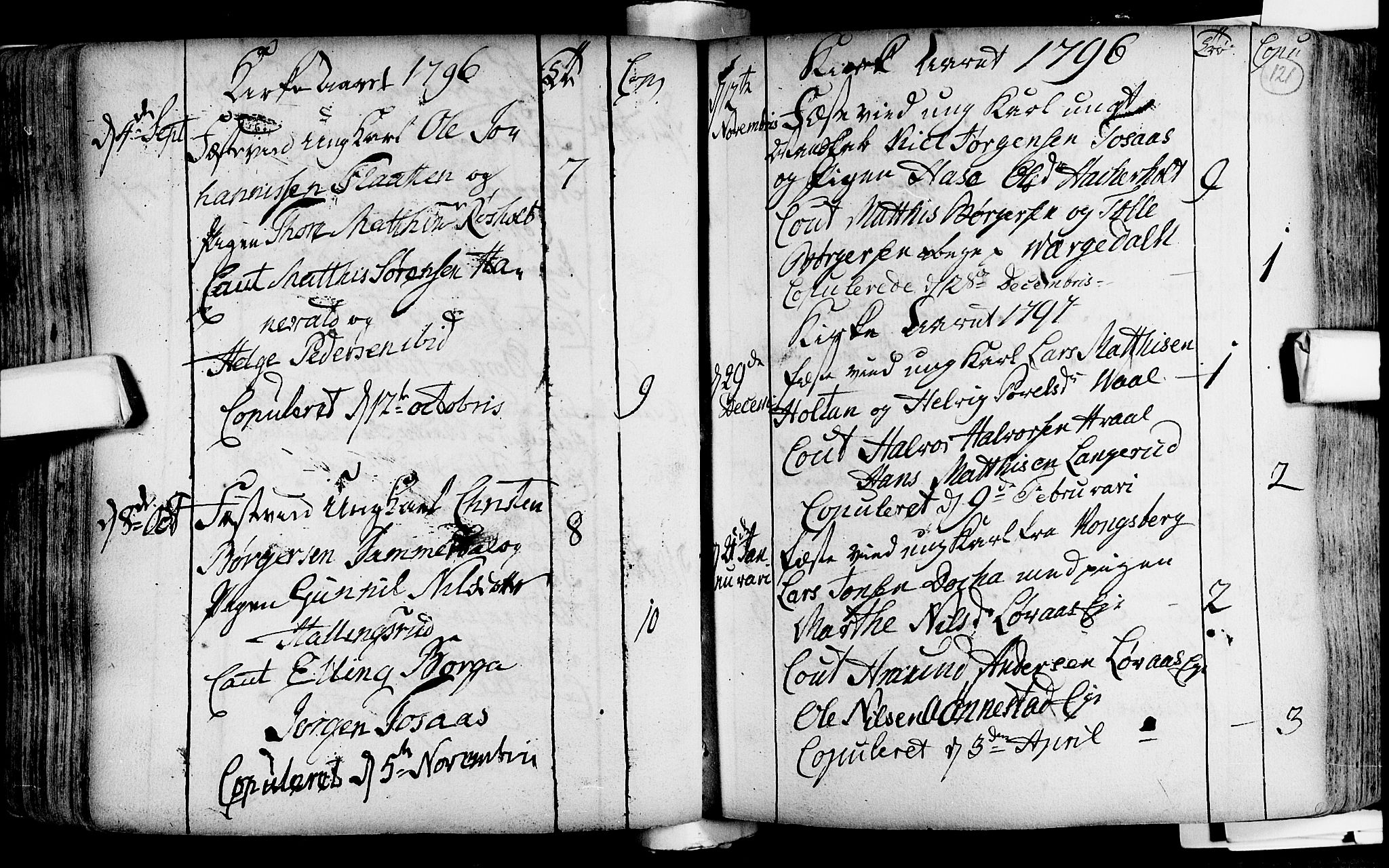Lardal kirkebøker, SAKO/A-350/F/Fa/L0004: Ministerialbok nr. i 4, 1733-1815, s. 121