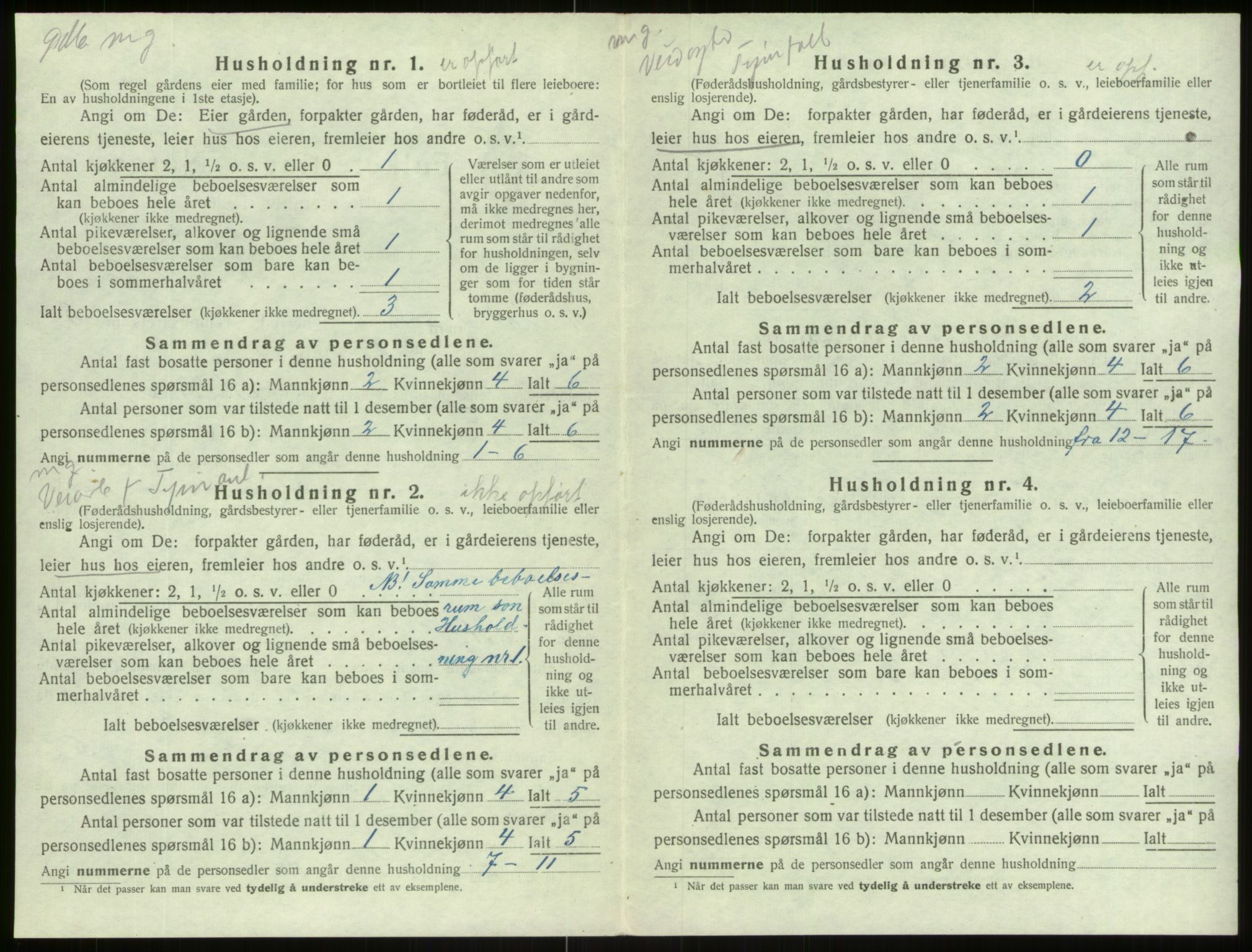 SAB, Folketelling 1920 for 1424 Årdal herred, 1920, s. 209