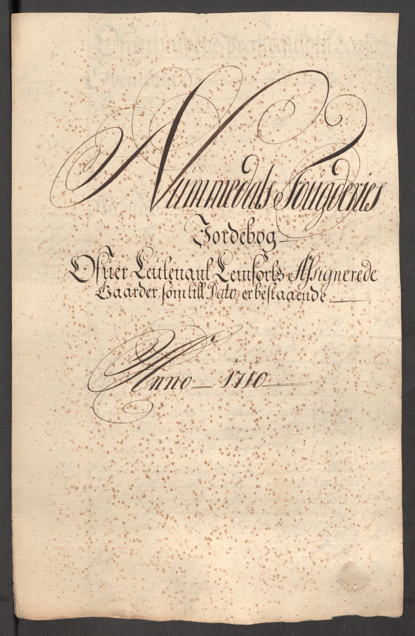 Rentekammeret inntil 1814, Reviderte regnskaper, Fogderegnskap, RA/EA-4092/R64/L4431: Fogderegnskap Namdal, 1709-1710, s. 422