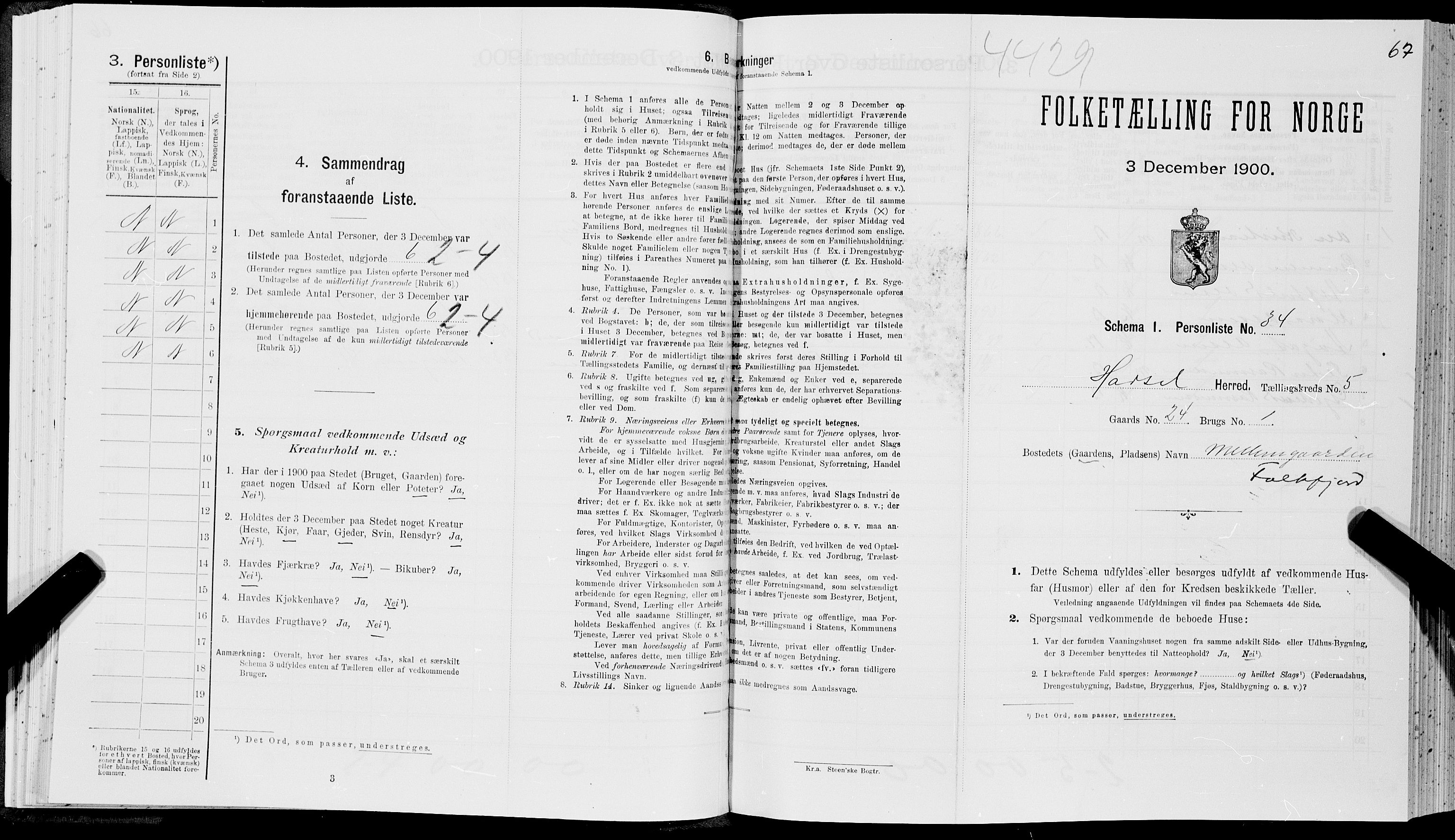 SAT, Folketelling 1900 for 1866 Hadsel herred, 1900, s. 531