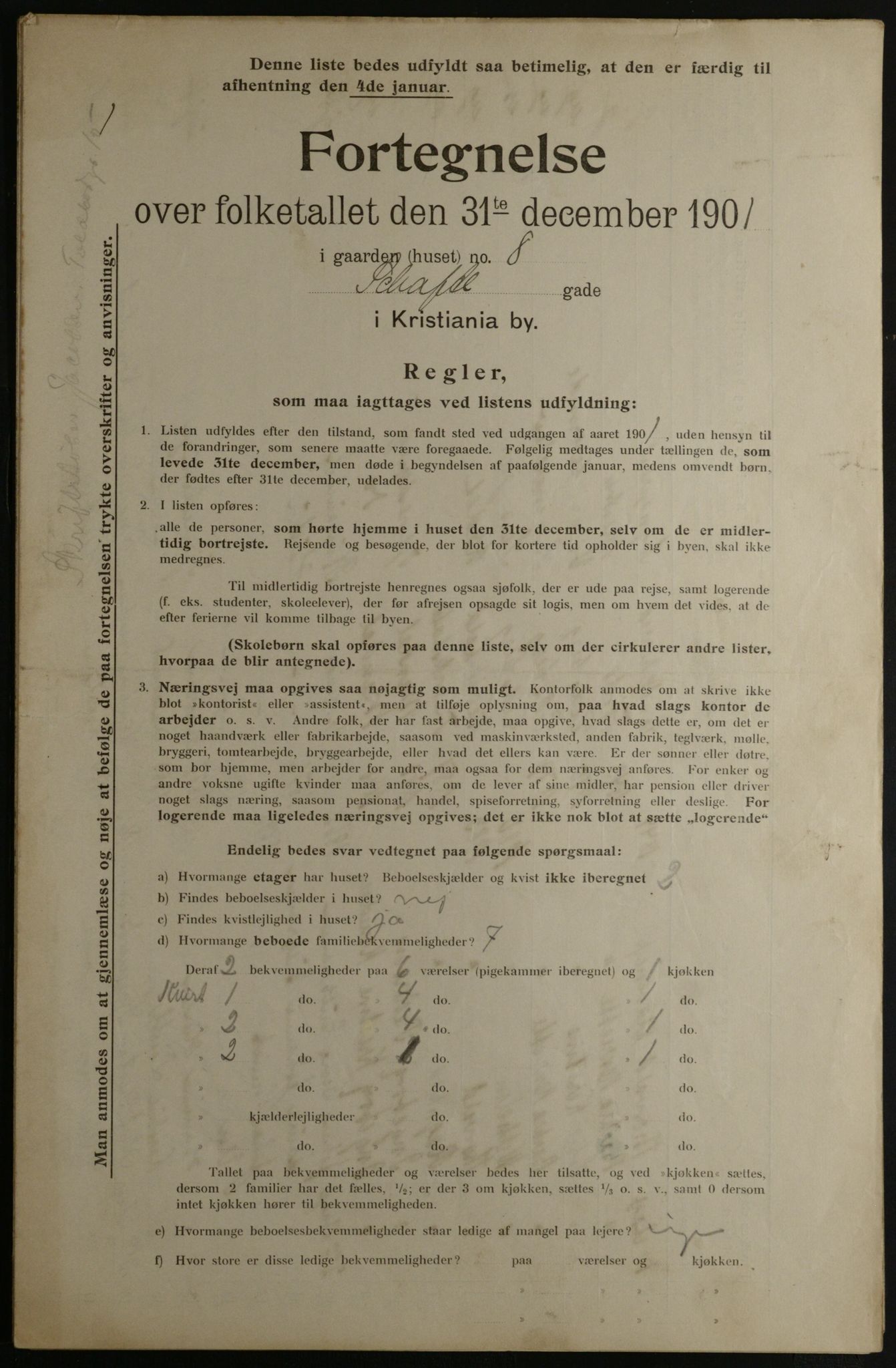 OBA, Kommunal folketelling 31.12.1901 for Kristiania kjøpstad, 1901, s. 13885