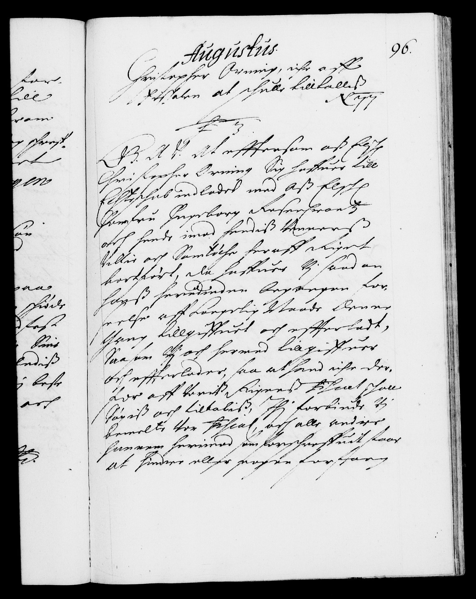 Danske Kanselli 1572-1799, AV/RA-EA-3023/F/Fc/Fca/Fcaa/L0010: Norske registre (mikrofilm), 1660-1670, s. 96a