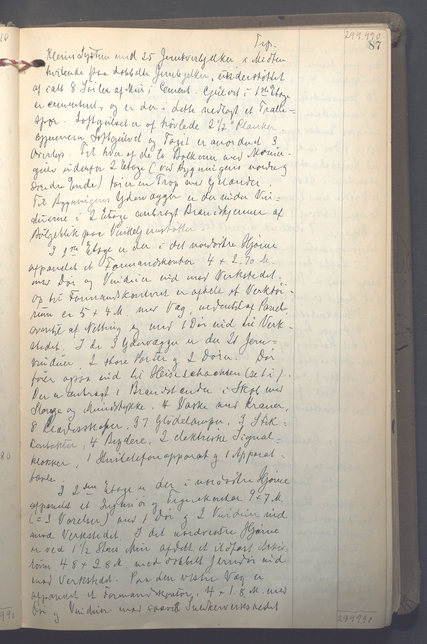 Lensmennene i Aker, OBA/A-10133/F/Fb/L0002: Branntakstprotokoll, 1922-1929, s. 87