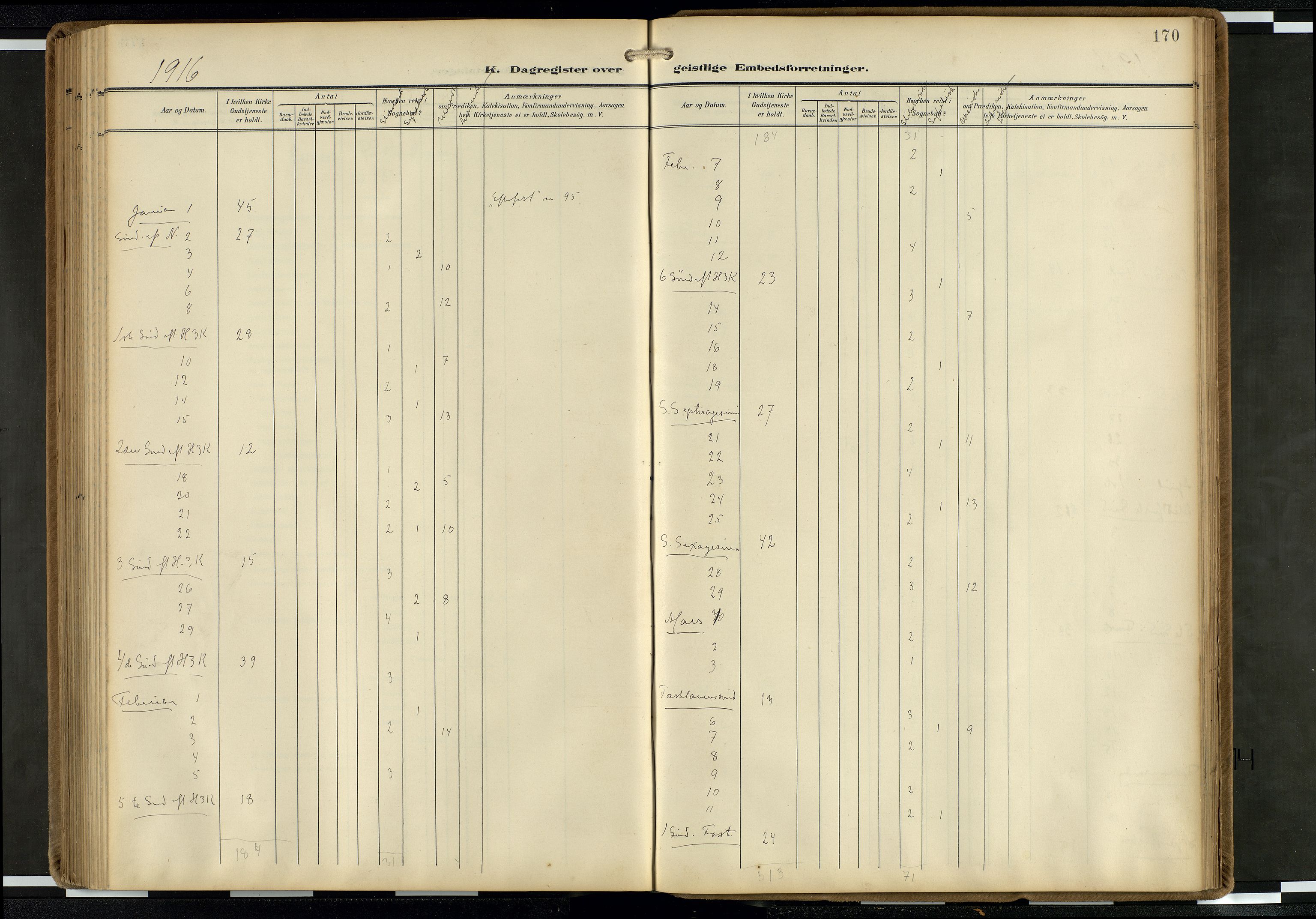 Den norske sjømannsmisjon i utlandet/Hollandske havner (Amsterdam-Rotterdam-Europort), SAB/SAB/PA-0106/H/Ha/Haa/L0003: Ministerialbok nr. A 3, 1908-1927, s. 169b-170a