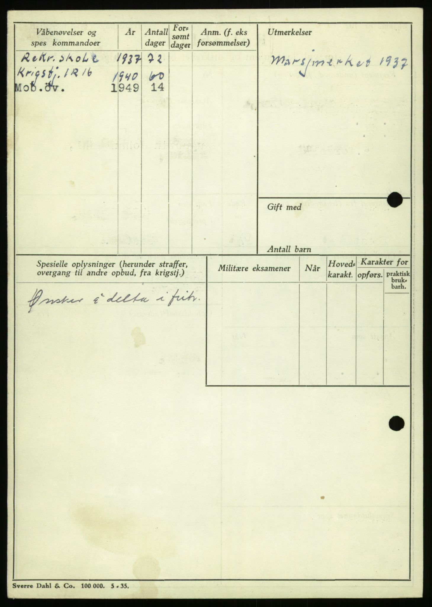 Forsvaret, Troms infanteriregiment nr. 16, AV/RA-RAFA-3146/P/Pa/L0021: Rulleblad for regimentets menige mannskaper, årsklasse 1937, 1937, s. 108