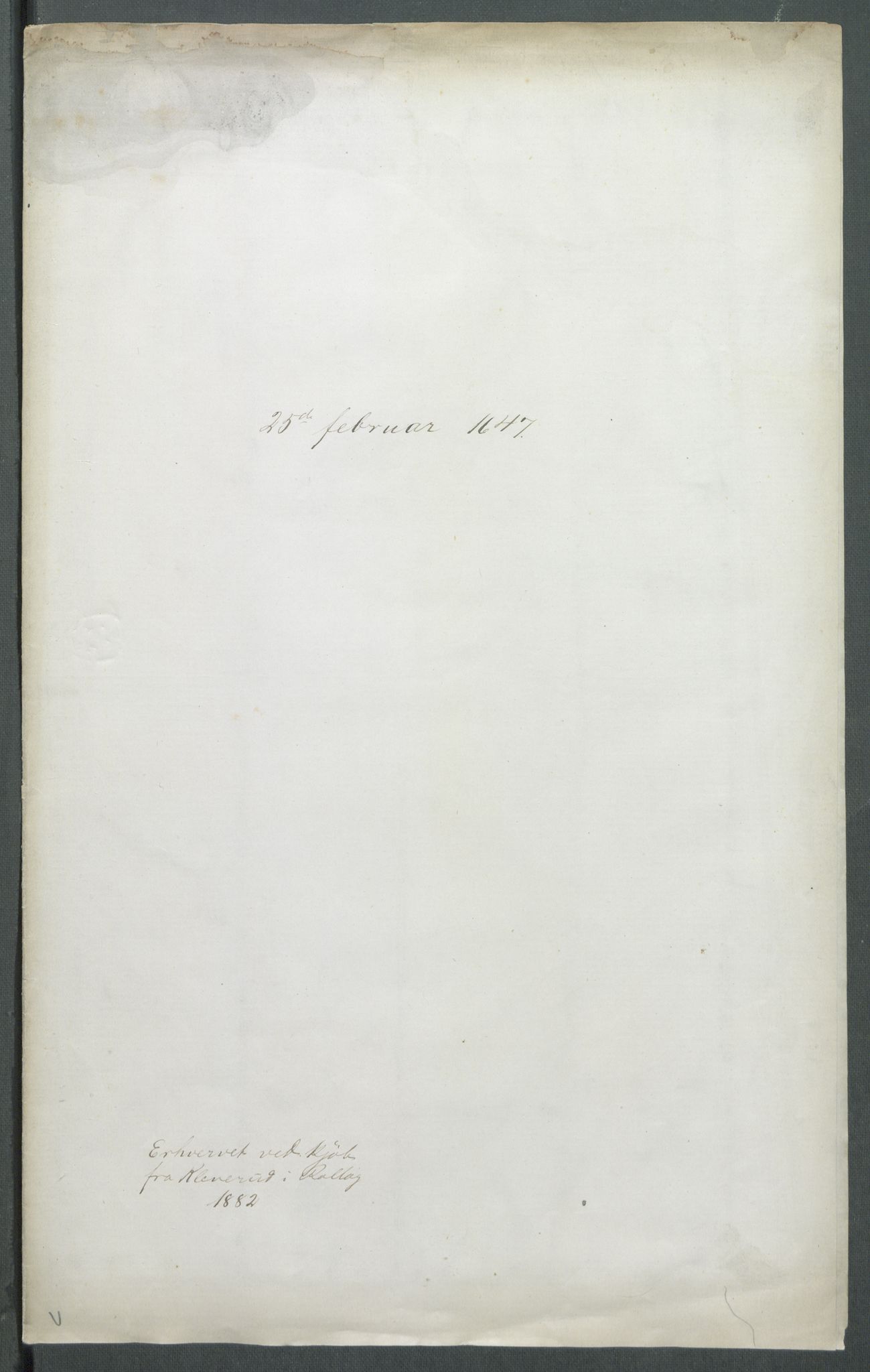 Riksarkivets diplomsamling, AV/RA-EA-5965/F02/L0160: Dokumenter, 1647, s. 17