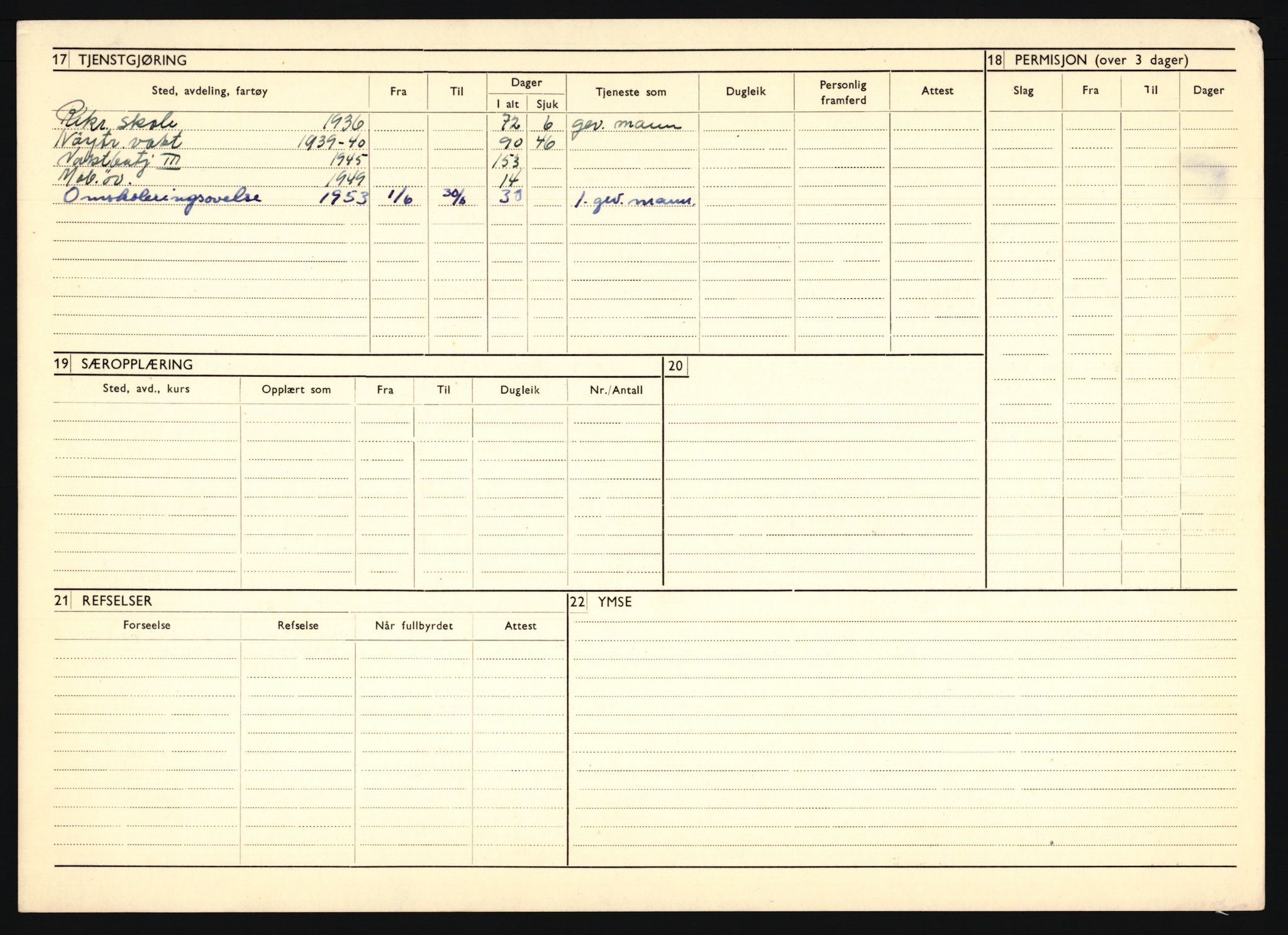 Forsvaret, Troms infanteriregiment nr. 16, AV/RA-RAFA-3146/P/Pa/L0020: Rulleblad for regimentets menige mannskaper, årsklasse 1936, 1936, s. 186