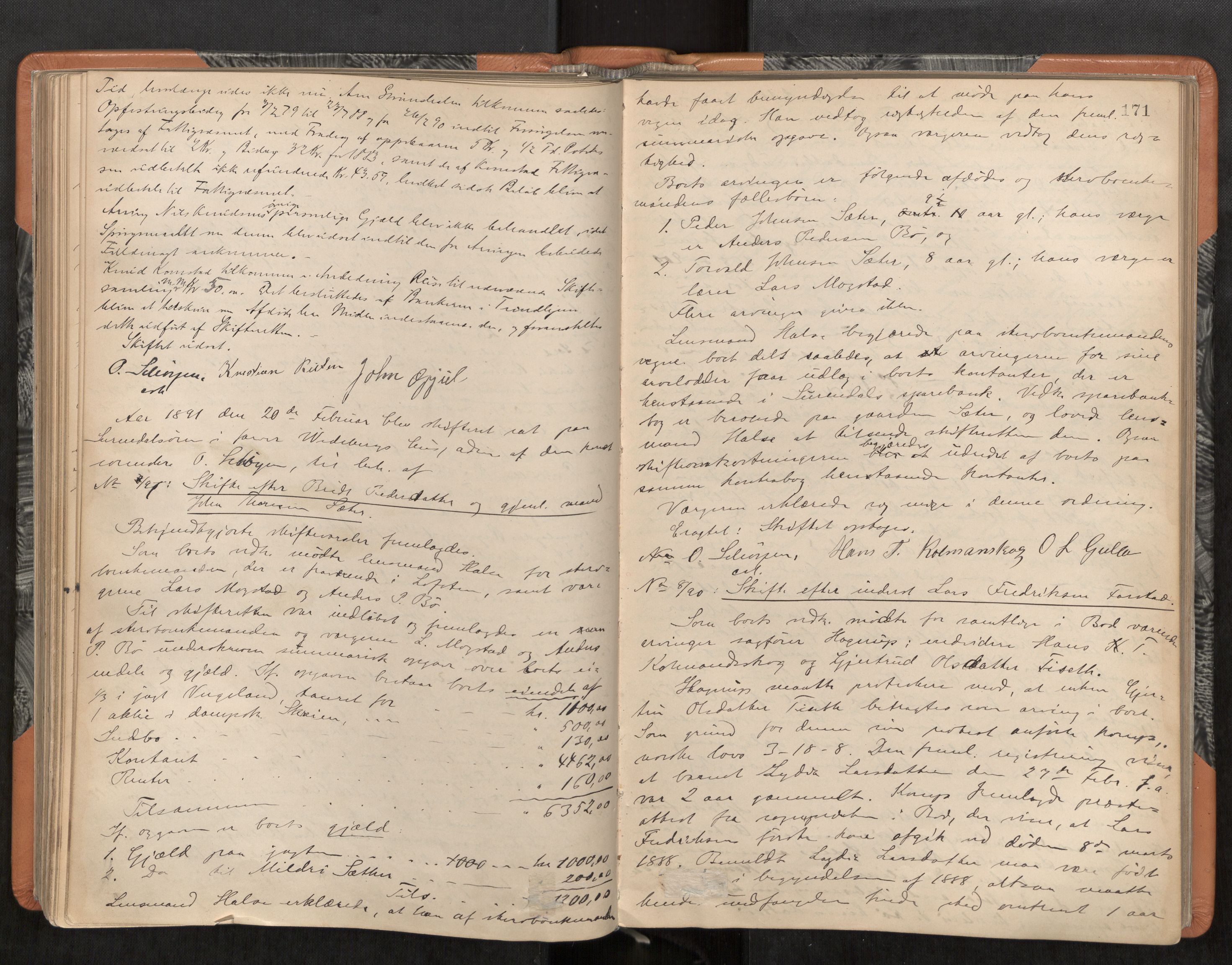 Nordmøre sorenskriveri, AV/SAT-A-4132/1/3/3B/L0005: Forhandlingsprotokoll nr. 05, 1887-1894, s. 171