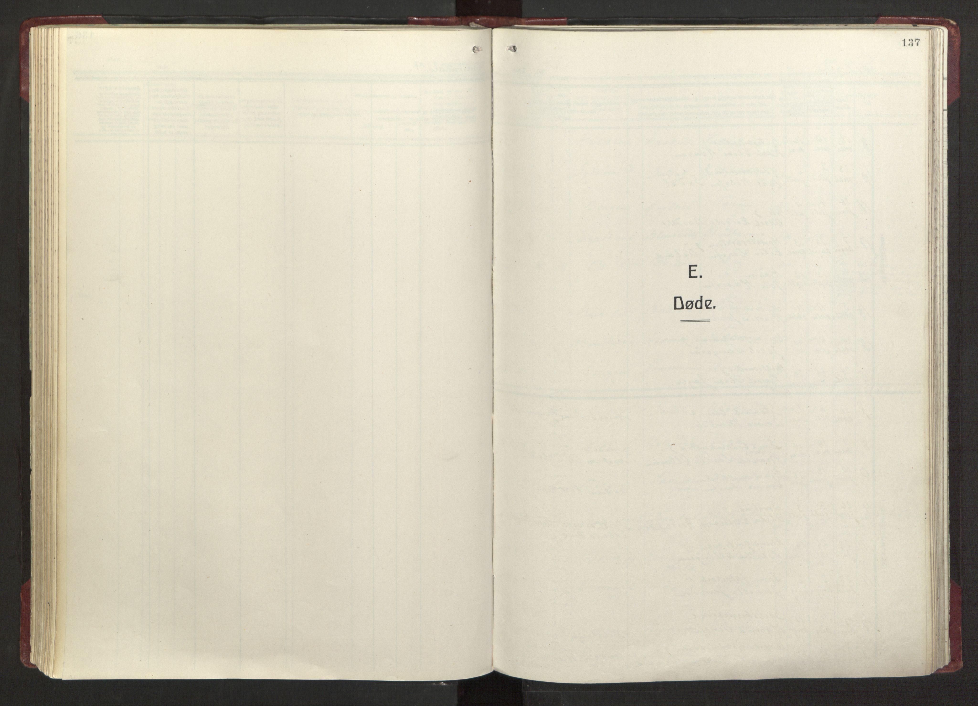 Fana Sokneprestembete, AV/SAB-A-75101/H/Haa/Haab/L0006: Ministerialbok nr. B 6, 1923-1967, s. 137
