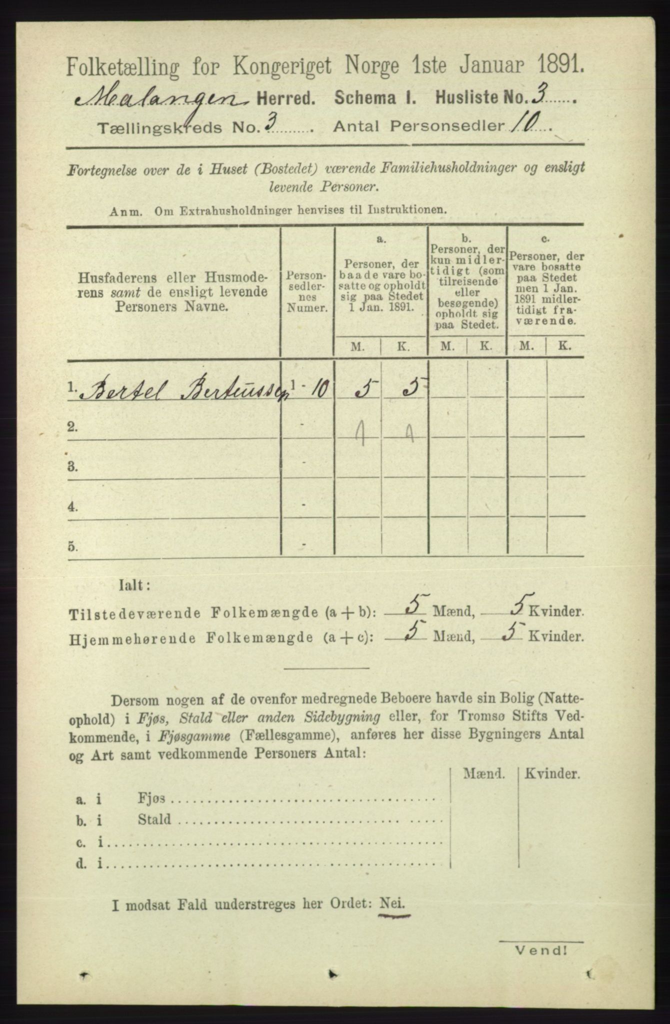 RA, Folketelling 1891 for 1932 Malangen herred, 1891, s. 692