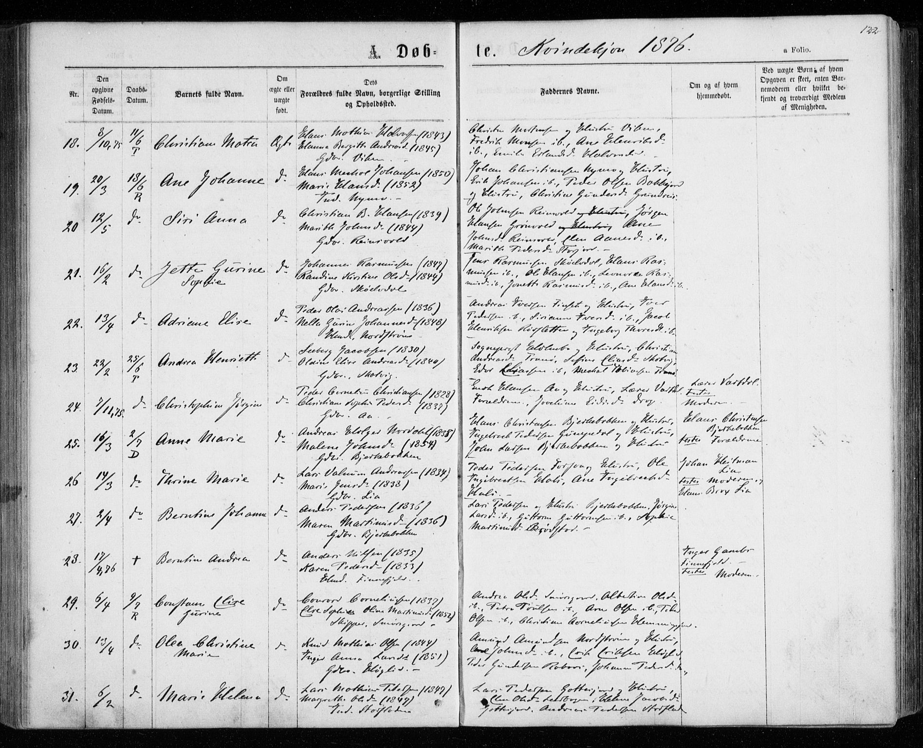 Tranøy sokneprestkontor, AV/SATØ-S-1313/I/Ia/Iaa/L0008kirke: Ministerialbok nr. 8, 1867-1877, s. 122