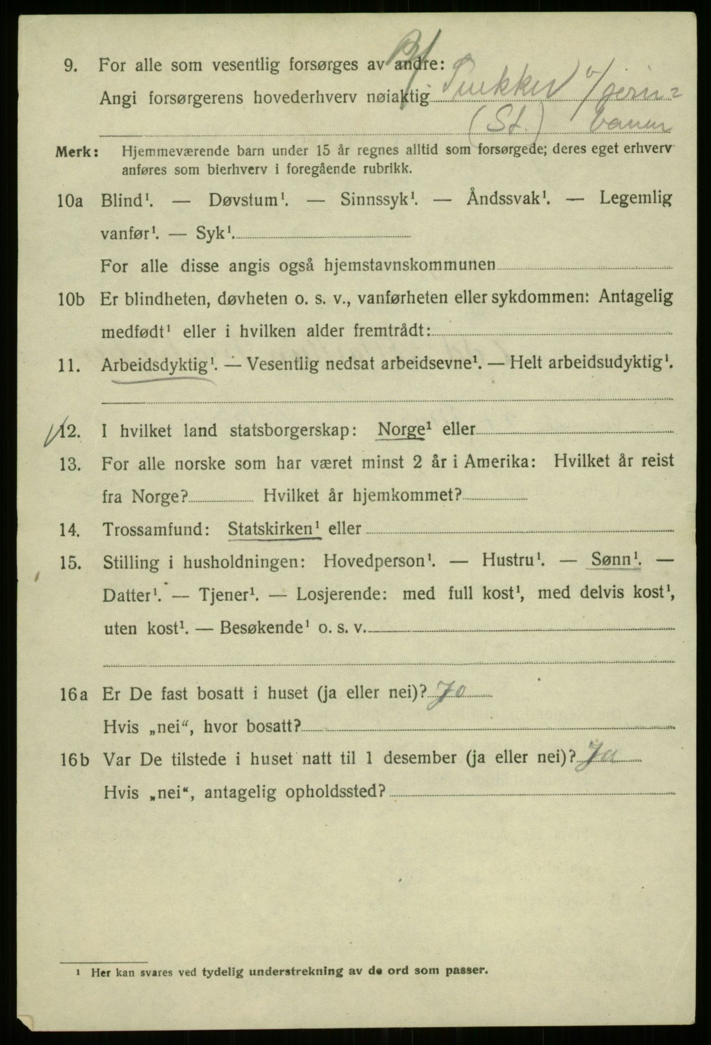SAB, Folketelling 1920 for 1301 Bergen kjøpstad, 1920, s. 220002