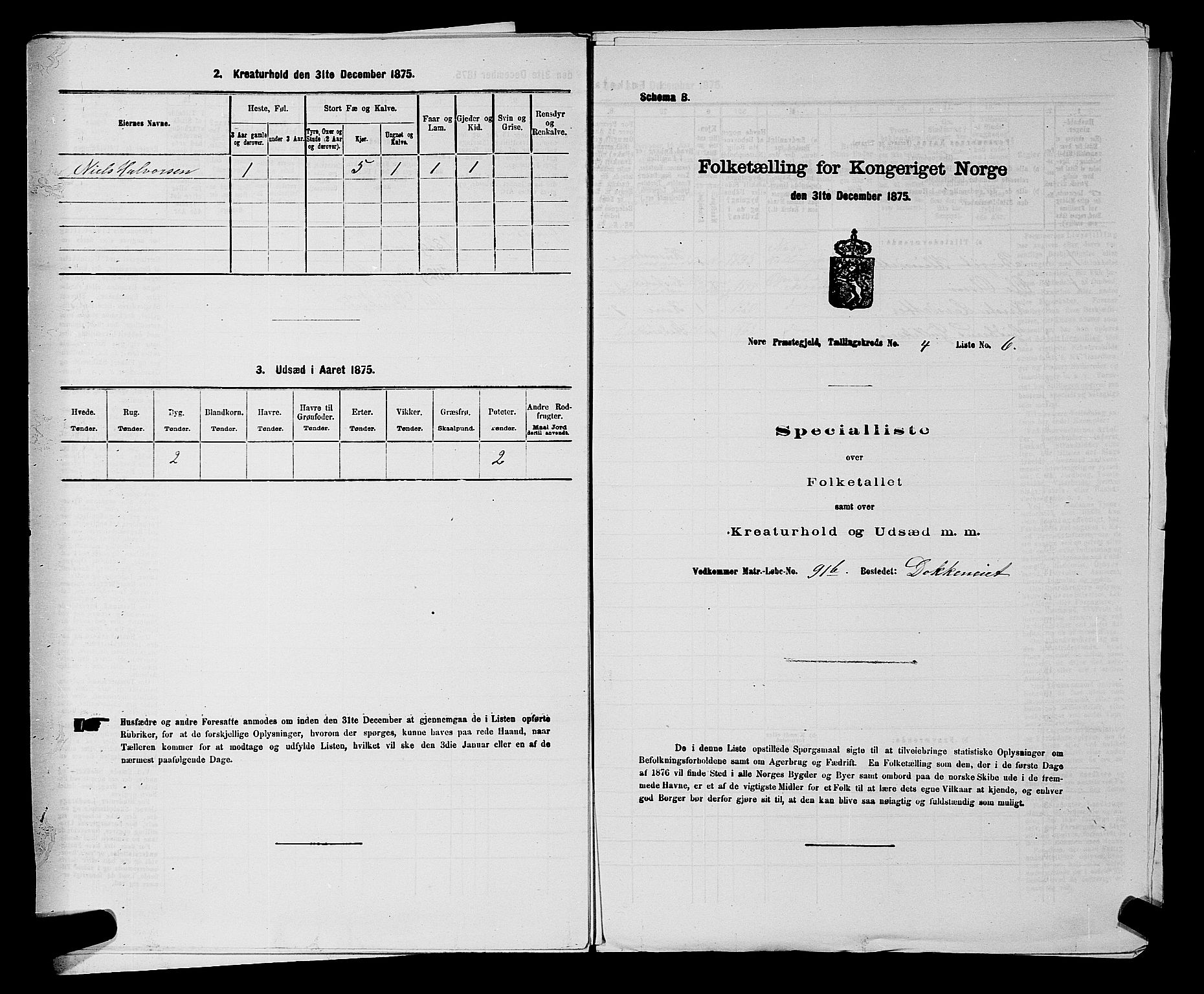 SAKO, Folketelling 1875 for 0633P Nore prestegjeld, 1875, s. 608
