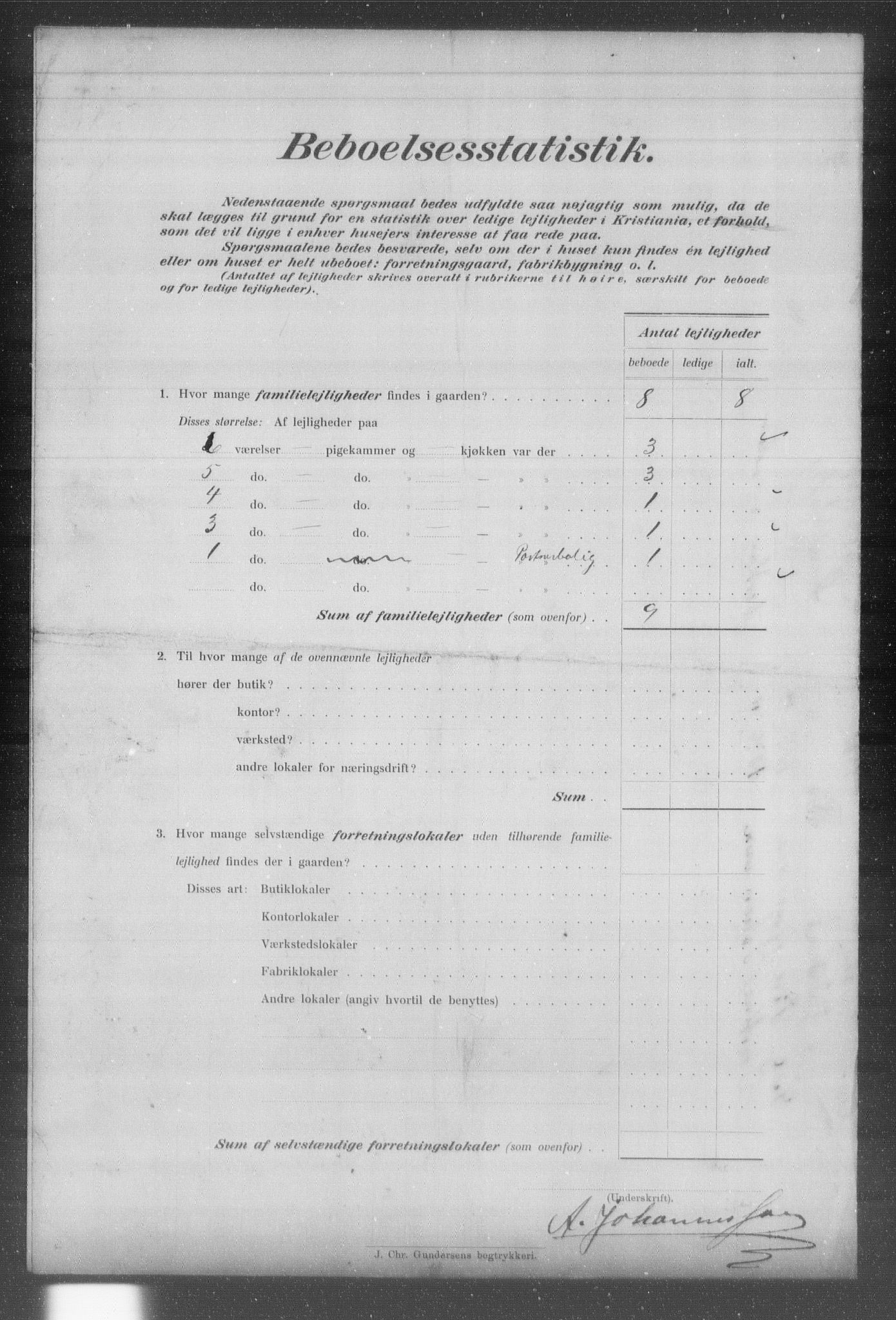 OBA, Kommunal folketelling 31.12.1903 for Kristiania kjøpstad, 1903, s. 15049