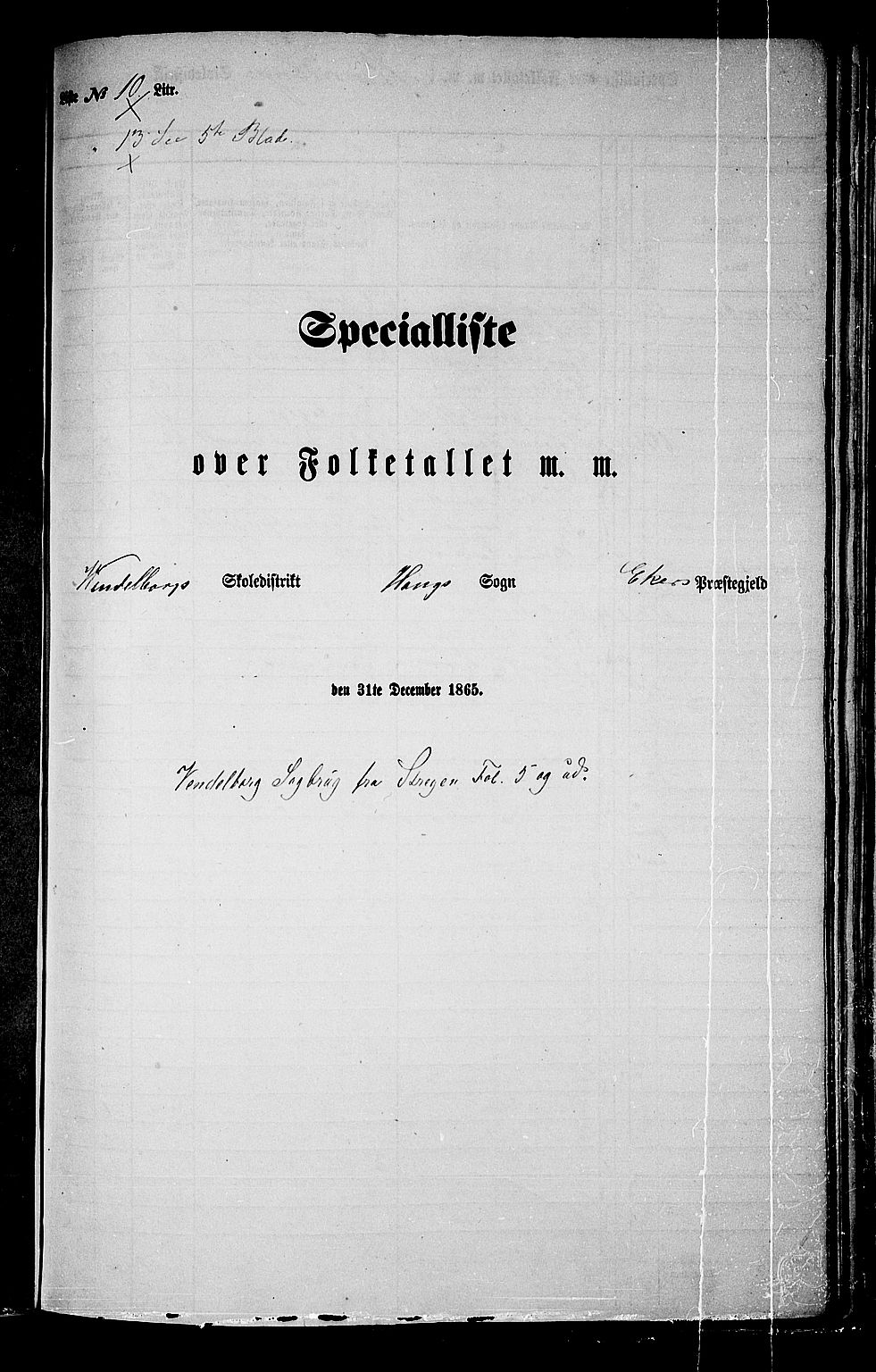 RA, Folketelling 1865 for 0624P Eiker prestegjeld, 1865, s. 161