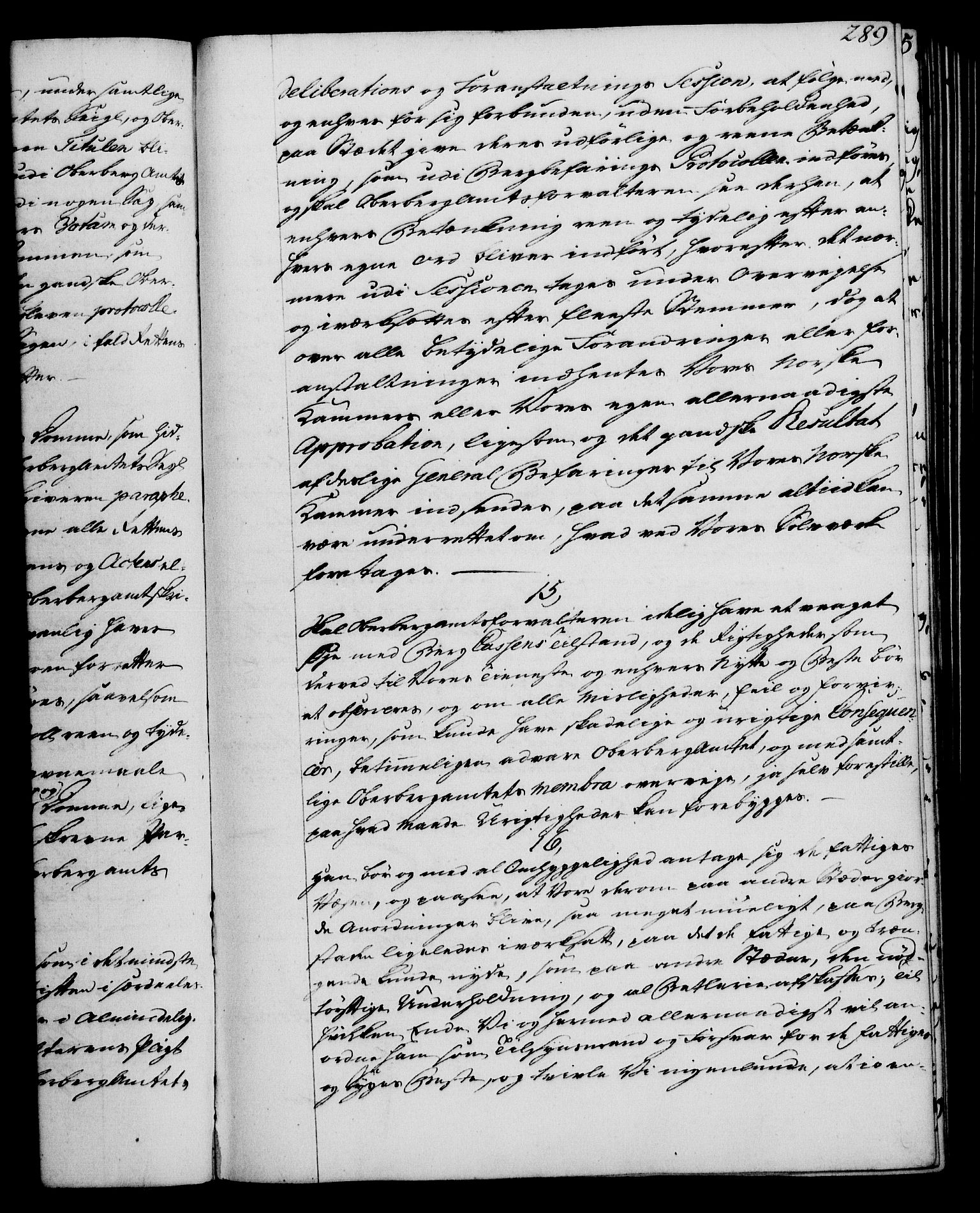 Rentekammeret, Kammerkanselliet, RA/EA-3111/G/Gg/Ggi/L0003: Norsk instruksjonsprotokoll med register (merket RK 53.36), 1751-1775, s. 289