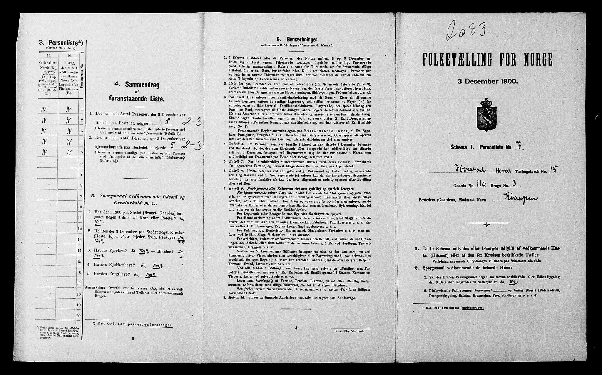 SATØ, Folketelling 1900 for 1917 Ibestad herred, 1900, s. 2049