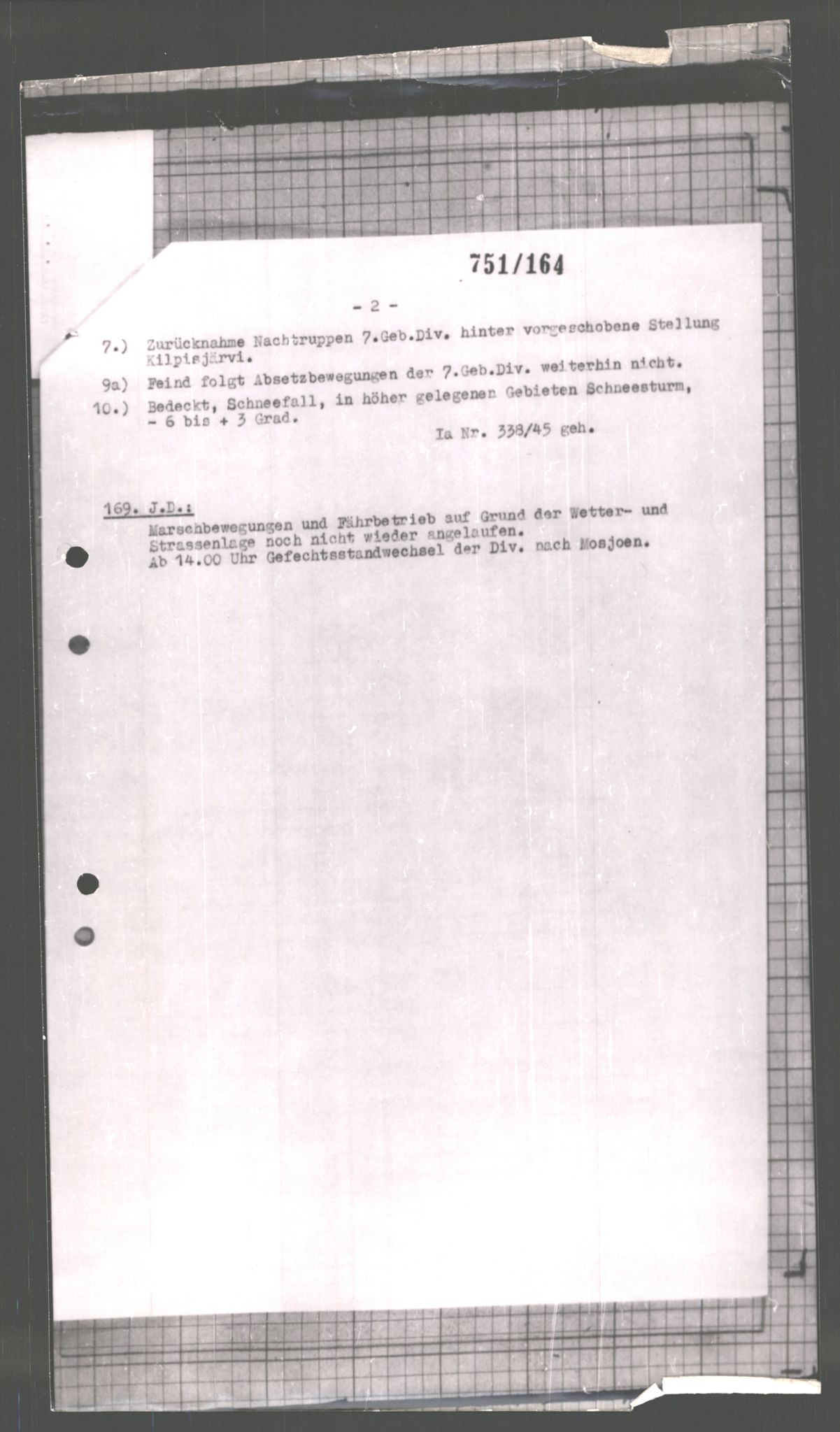 Forsvarets Overkommando. 2 kontor. Arkiv 11.4. Spredte tyske arkivsaker, AV/RA-RAFA-7031/D/Dar/Dara/L0002: Krigsdagbøker for 20. Gebirgs-Armee-Oberkommando (AOK 20), 1945, s. 26