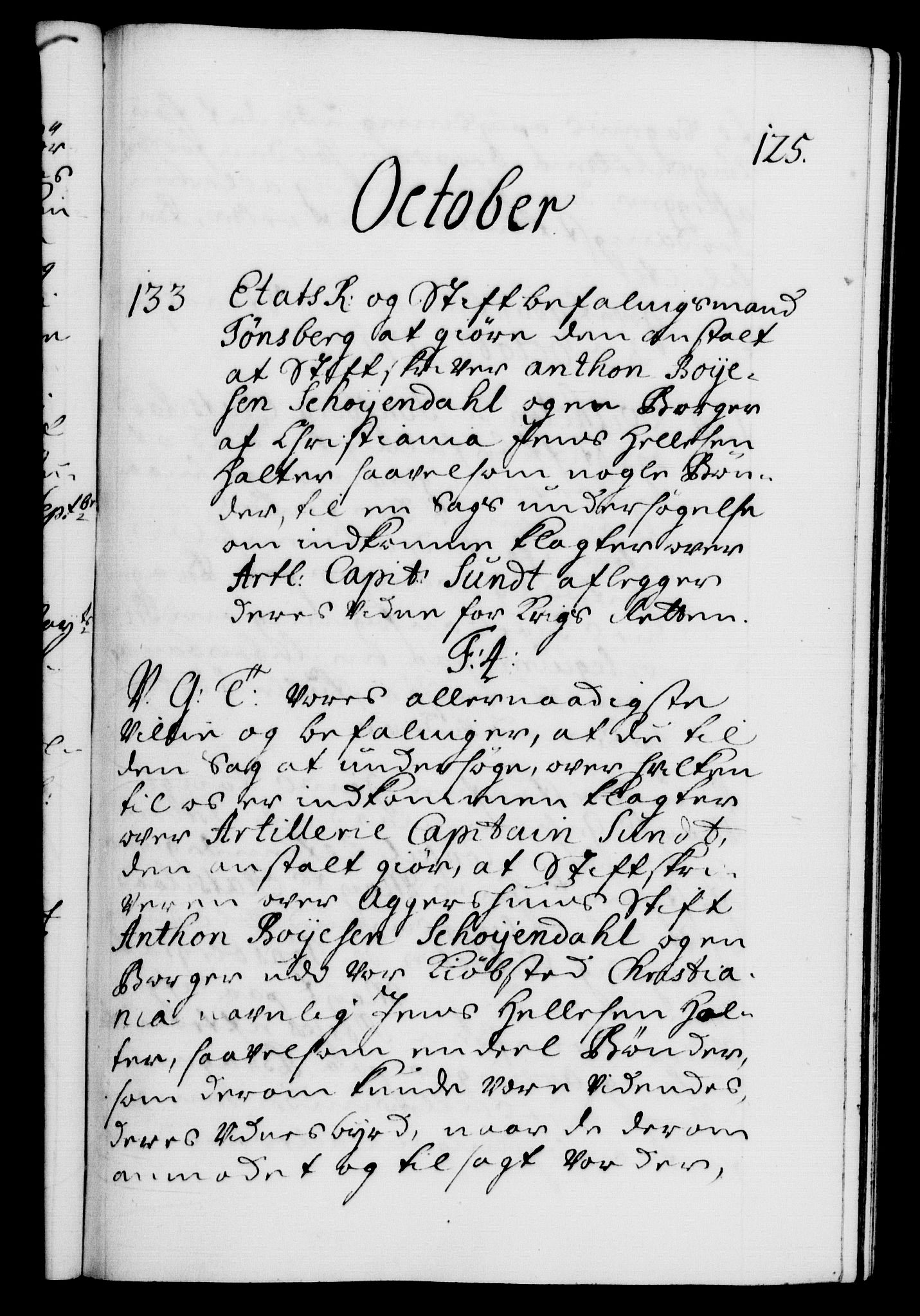 Danske Kanselli 1572-1799, AV/RA-EA-3023/F/Fc/Fca/Fcab/L0020: Norske tegnelser, 1715-1718, s. 125a