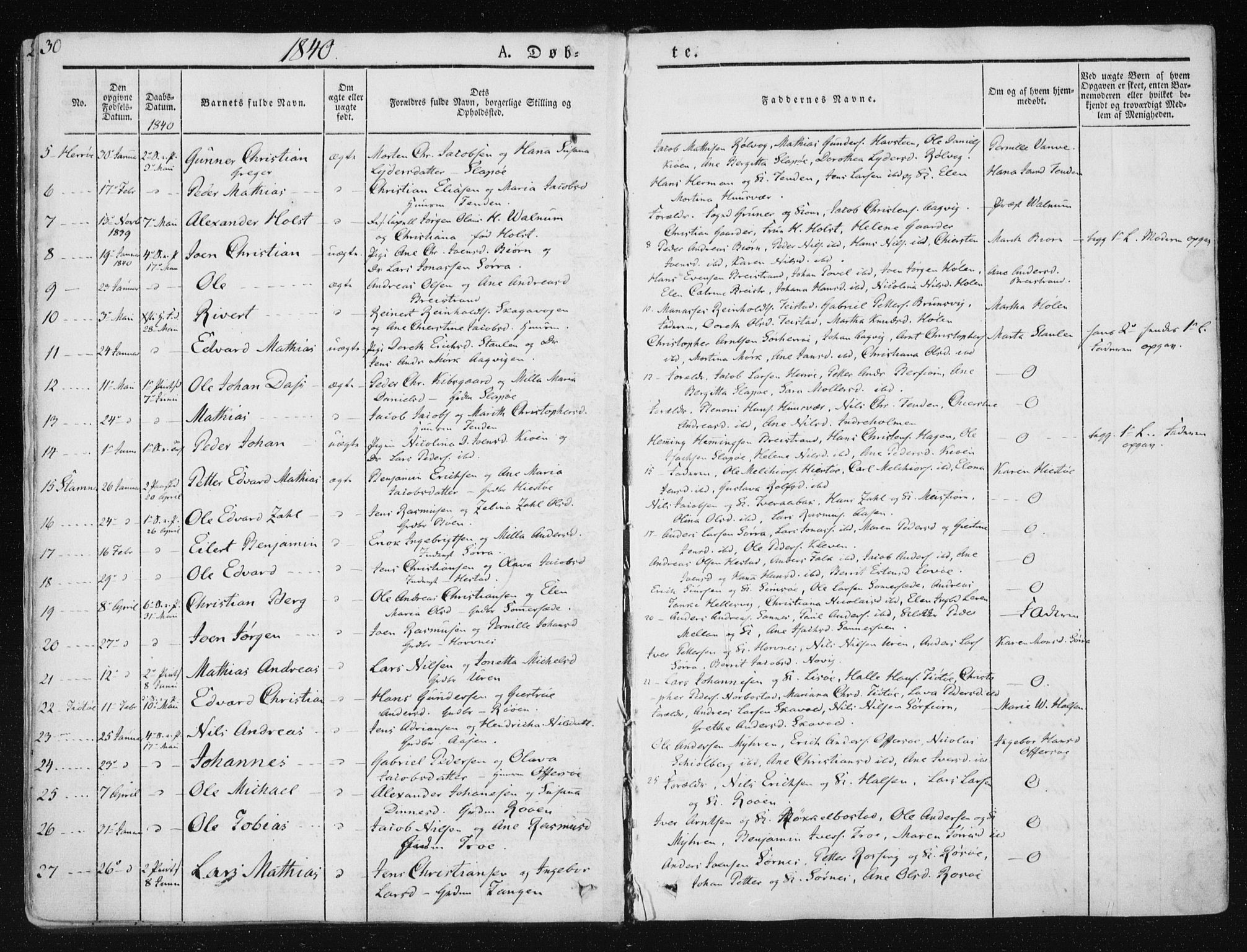 Ministerialprotokoller, klokkerbøker og fødselsregistre - Nordland, AV/SAT-A-1459/830/L0446: Ministerialbok nr. 830A10, 1831-1865, s. 30