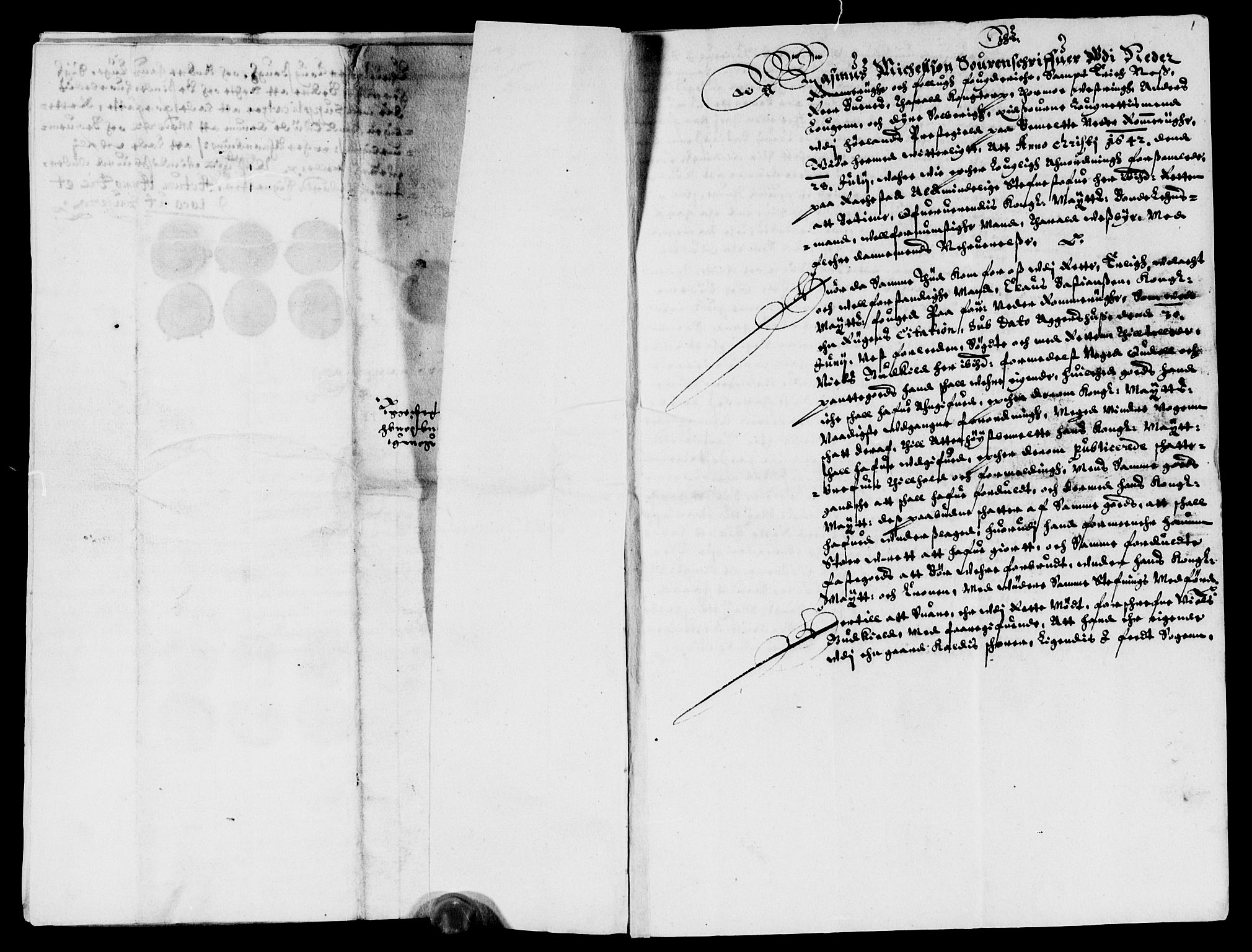 Rentekammeret inntil 1814, Reviderte regnskaper, Lensregnskaper, AV/RA-EA-5023/R/Rb/Rba/L0164: Akershus len, 1629-1643